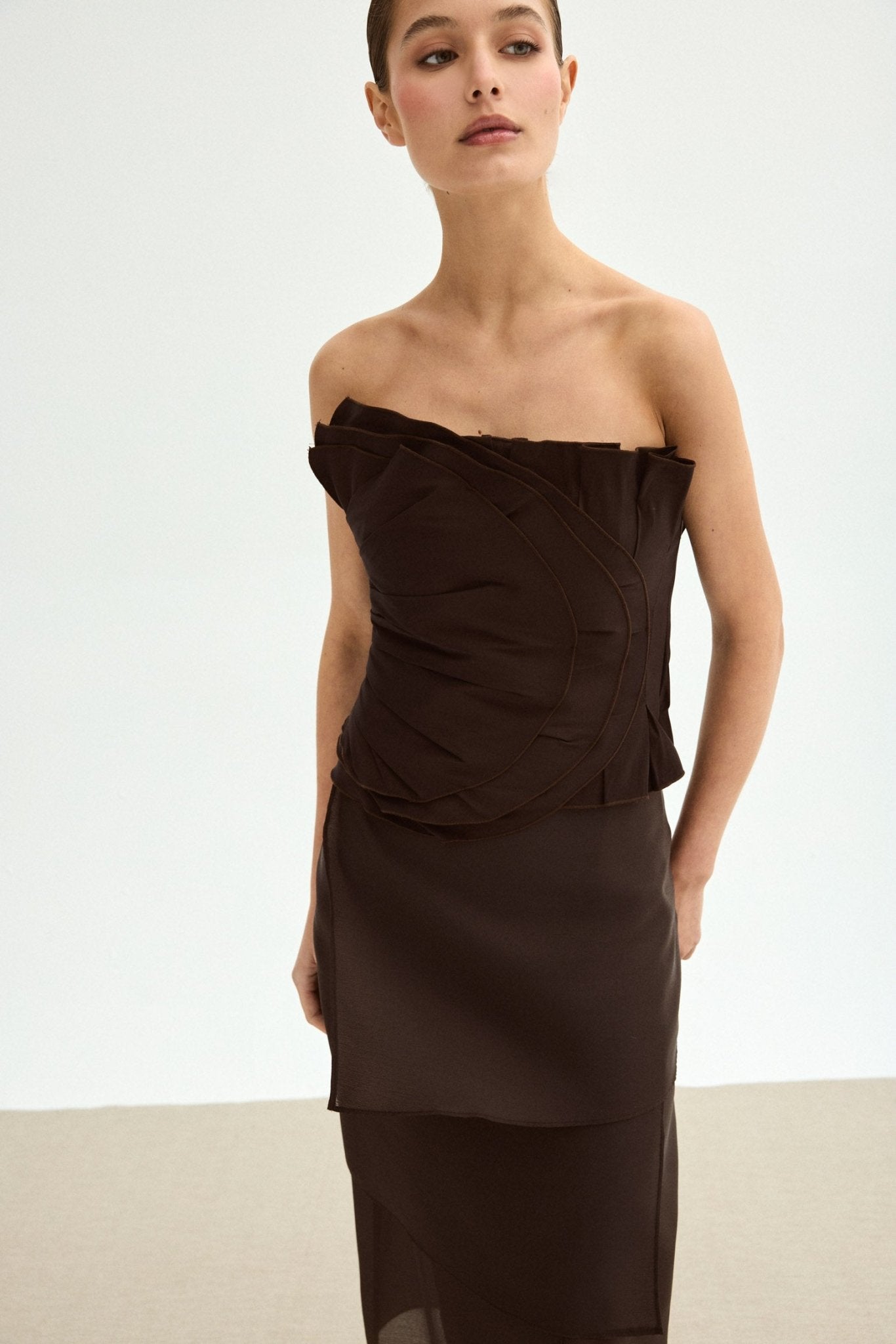 Top DENISE Marrón Cacao - BIMANI