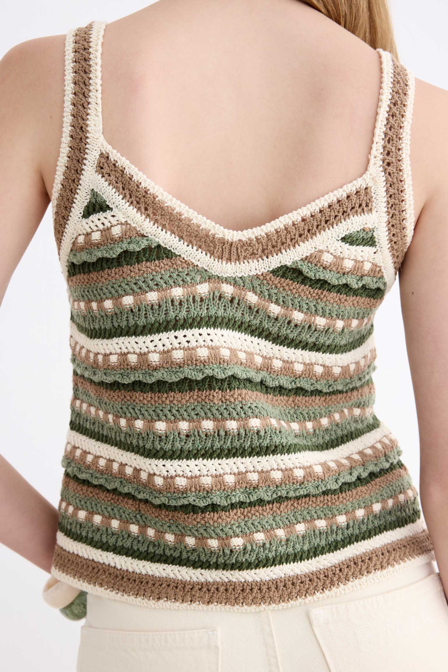 Top GUINEA Emerald Stripes - BIMANI
