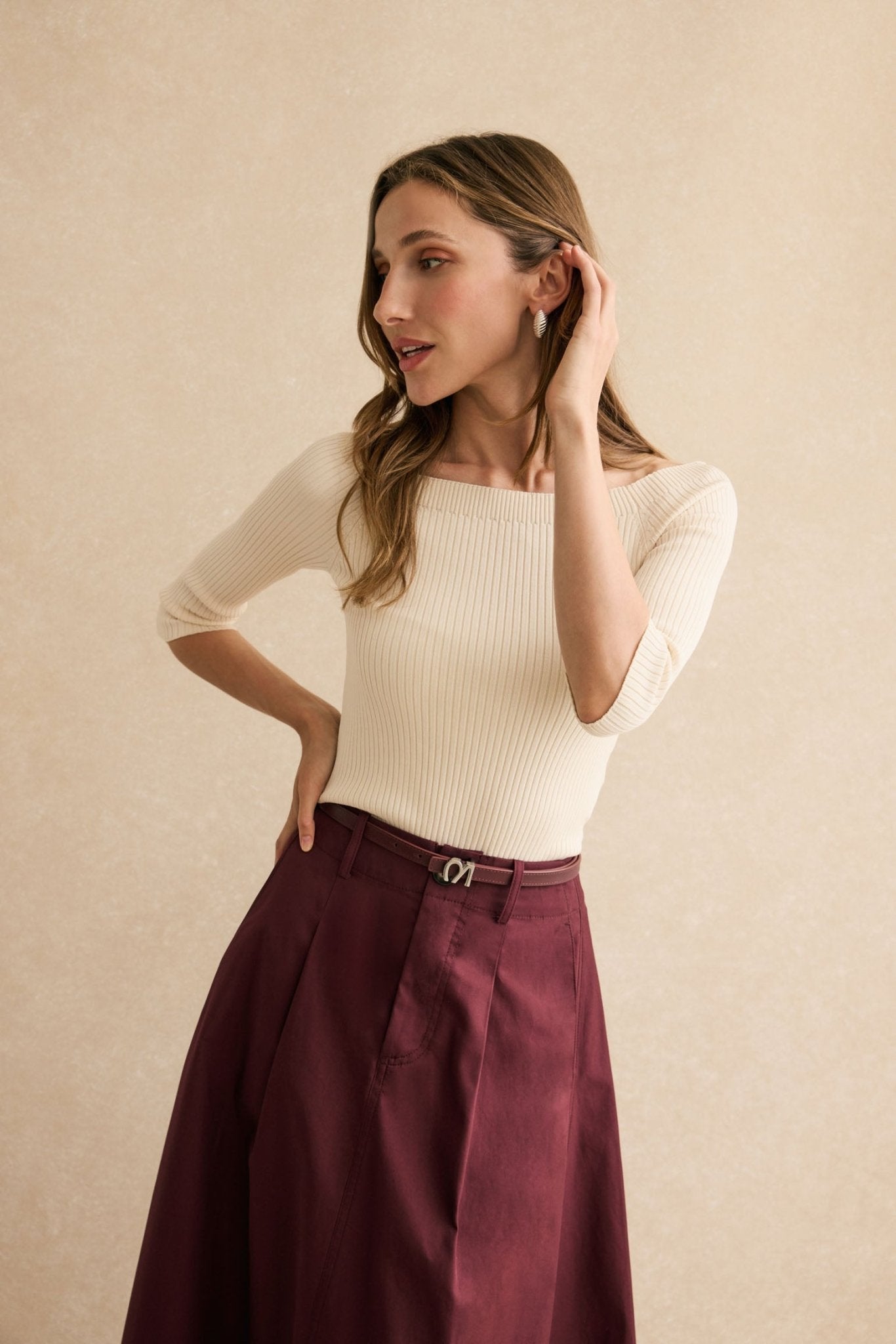 Camiseta TIMÓN Beige - BIMANI