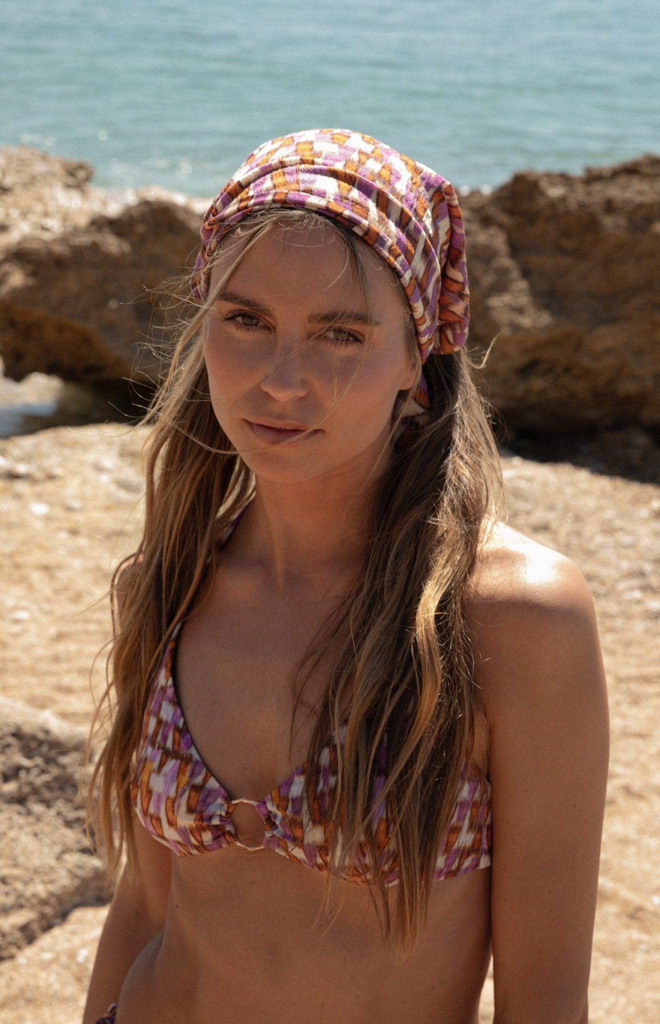 Top Bikini ARUBA Textura Teja - BIMANI