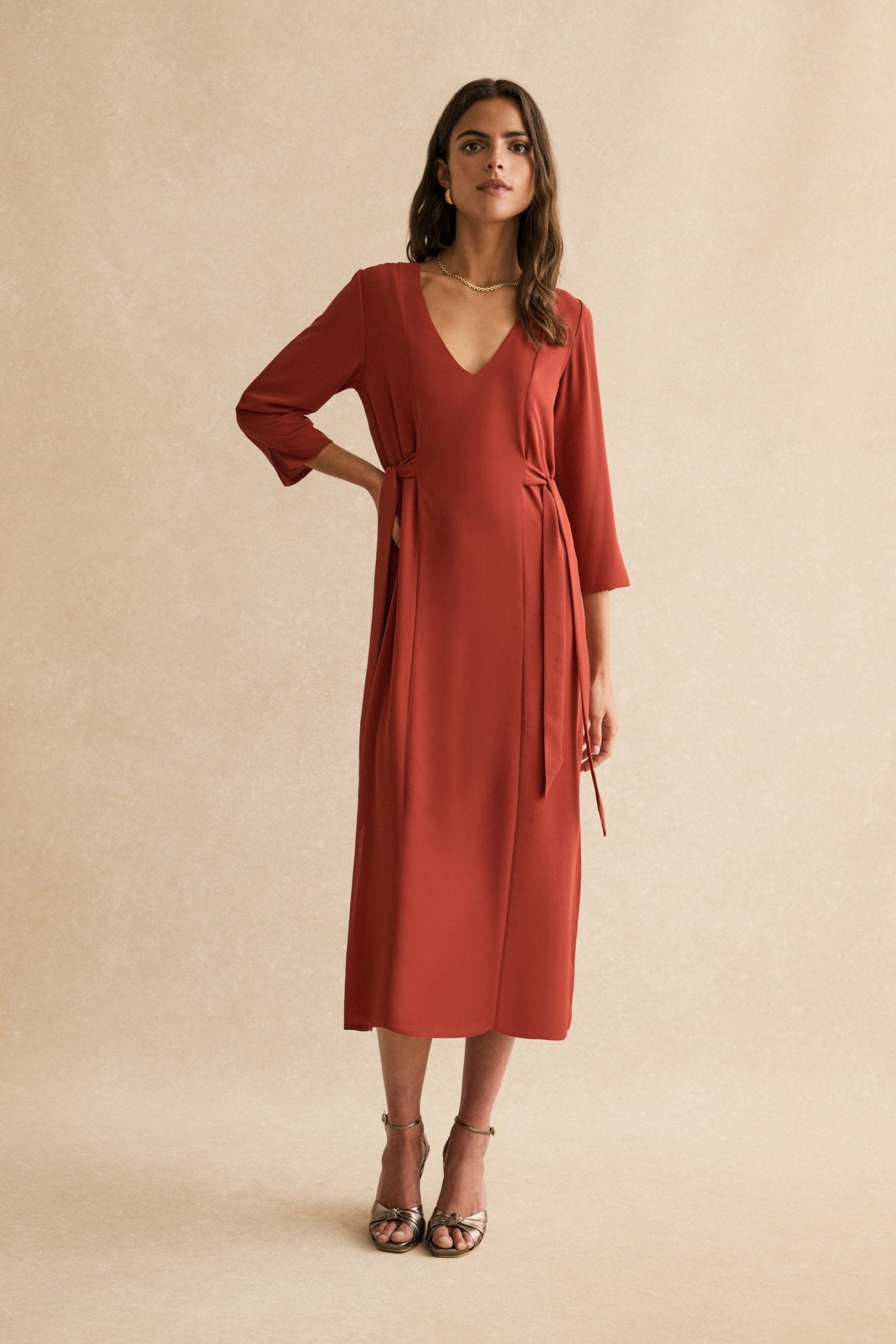 Vestido ABRAZO INVIERNO Teja Mencía - BIMANI