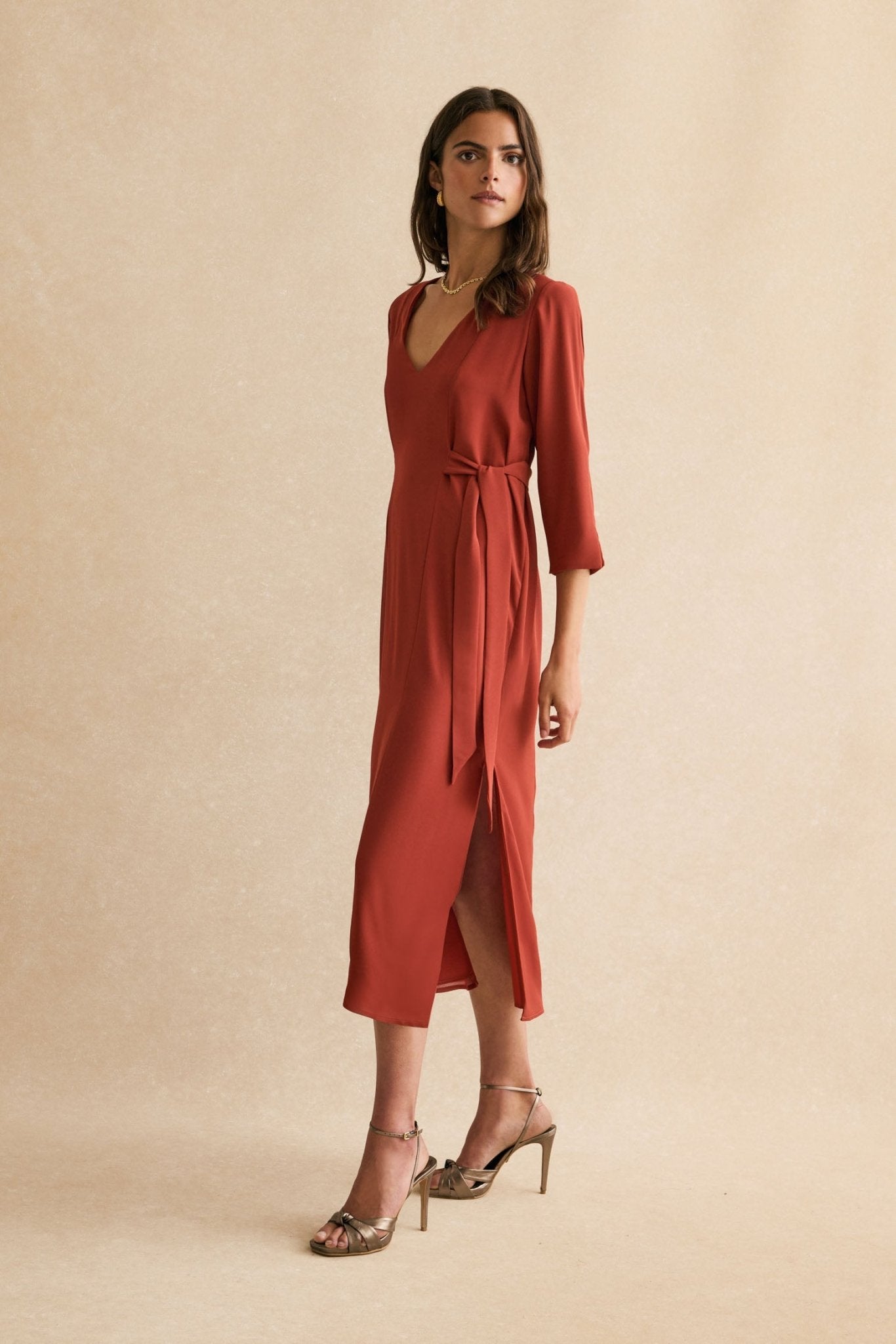 Vestido ABRAZO INVIERNO Teja Mencía - BIMANI