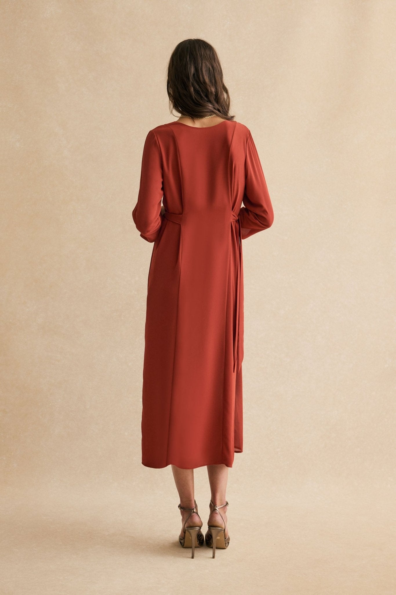 Vestido ABRAZO INVIERNO Teja Mencía - BIMANI