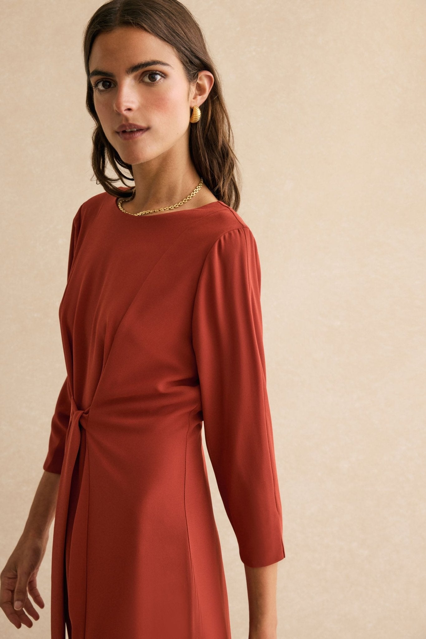 Vestido ABRAZO INVIERNO Teja Mencía - BIMANI