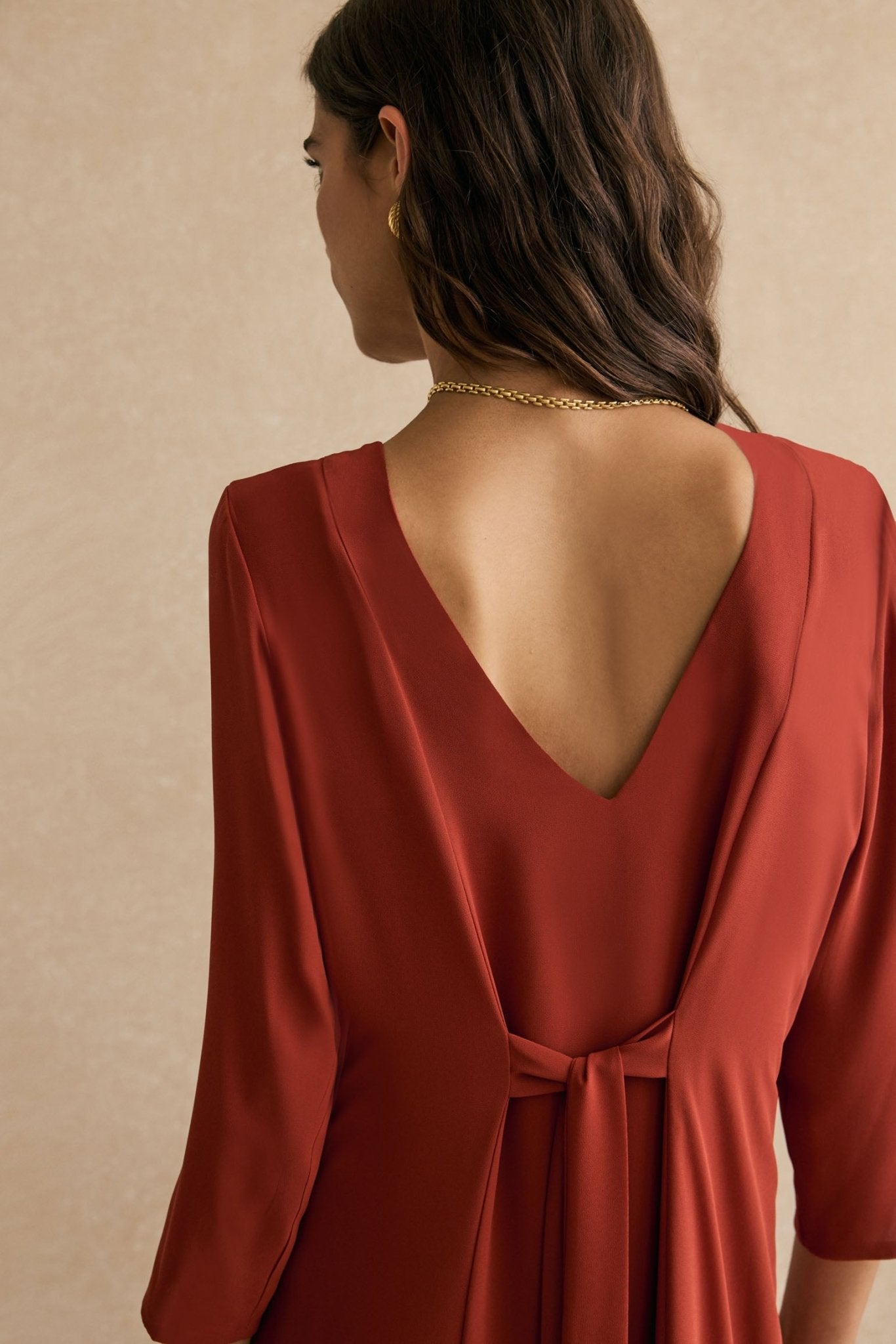 Vestido ABRAZO INVIERNO Teja Mencía - BIMANI