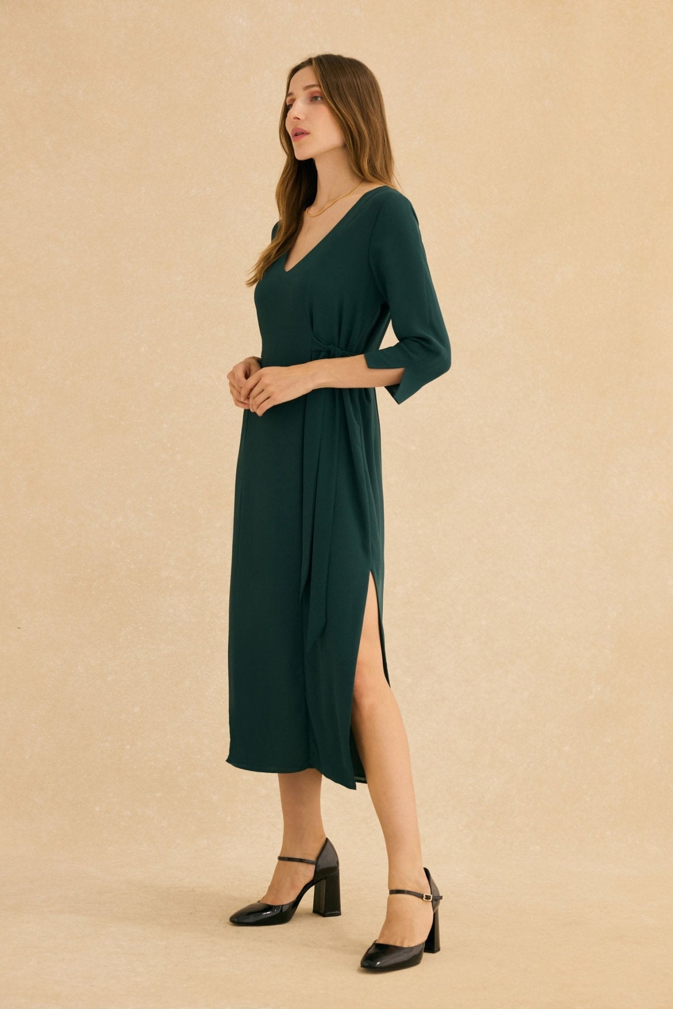 Vestido ABRAZO INVIERNO Verde Hiedra - BIMANI