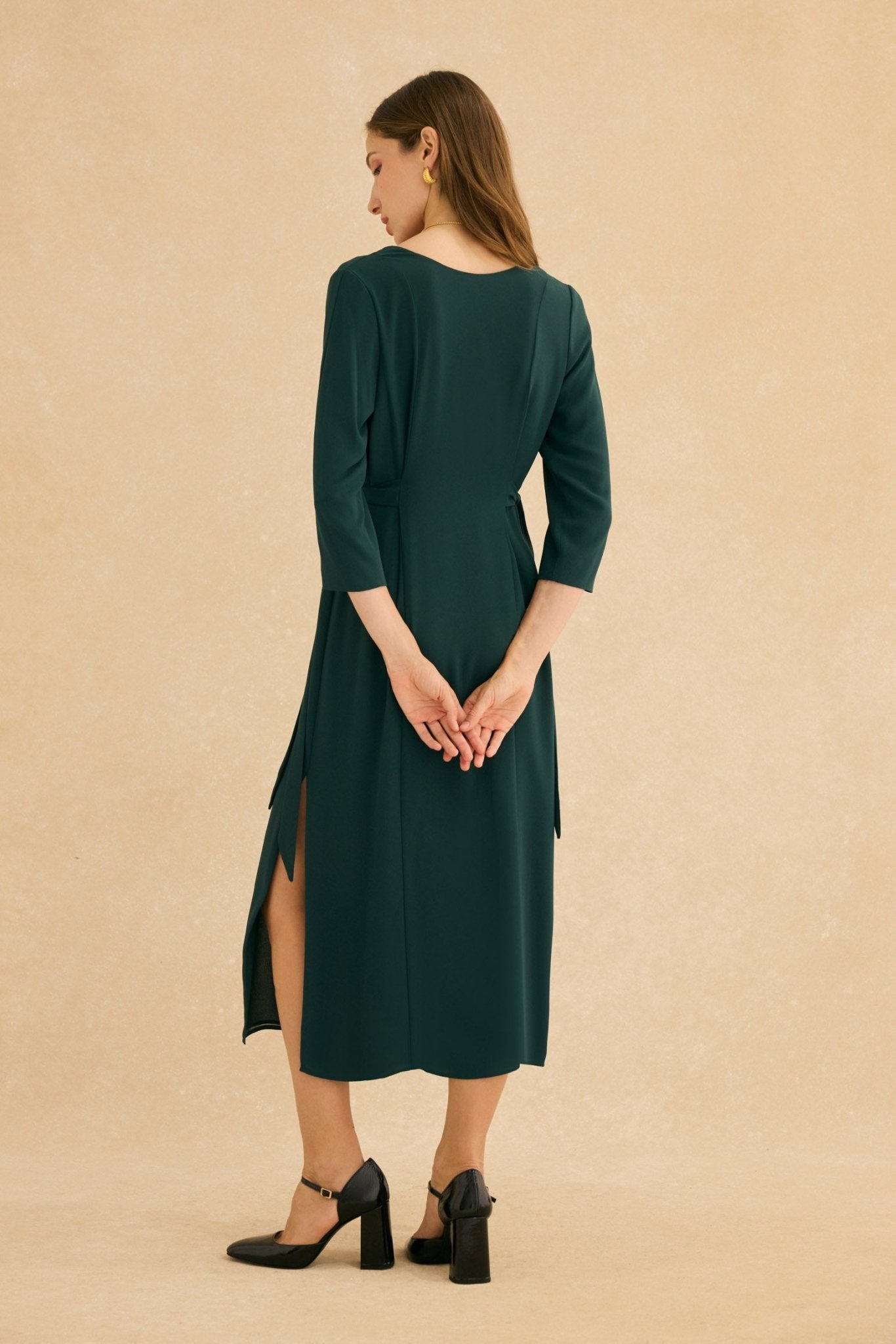 Vestido ABRAZO INVIERNO Verde Hiedra - BIMANI