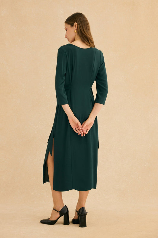 Vestido ABRAZO INVIERNO Verde Hiedra - BIMANI