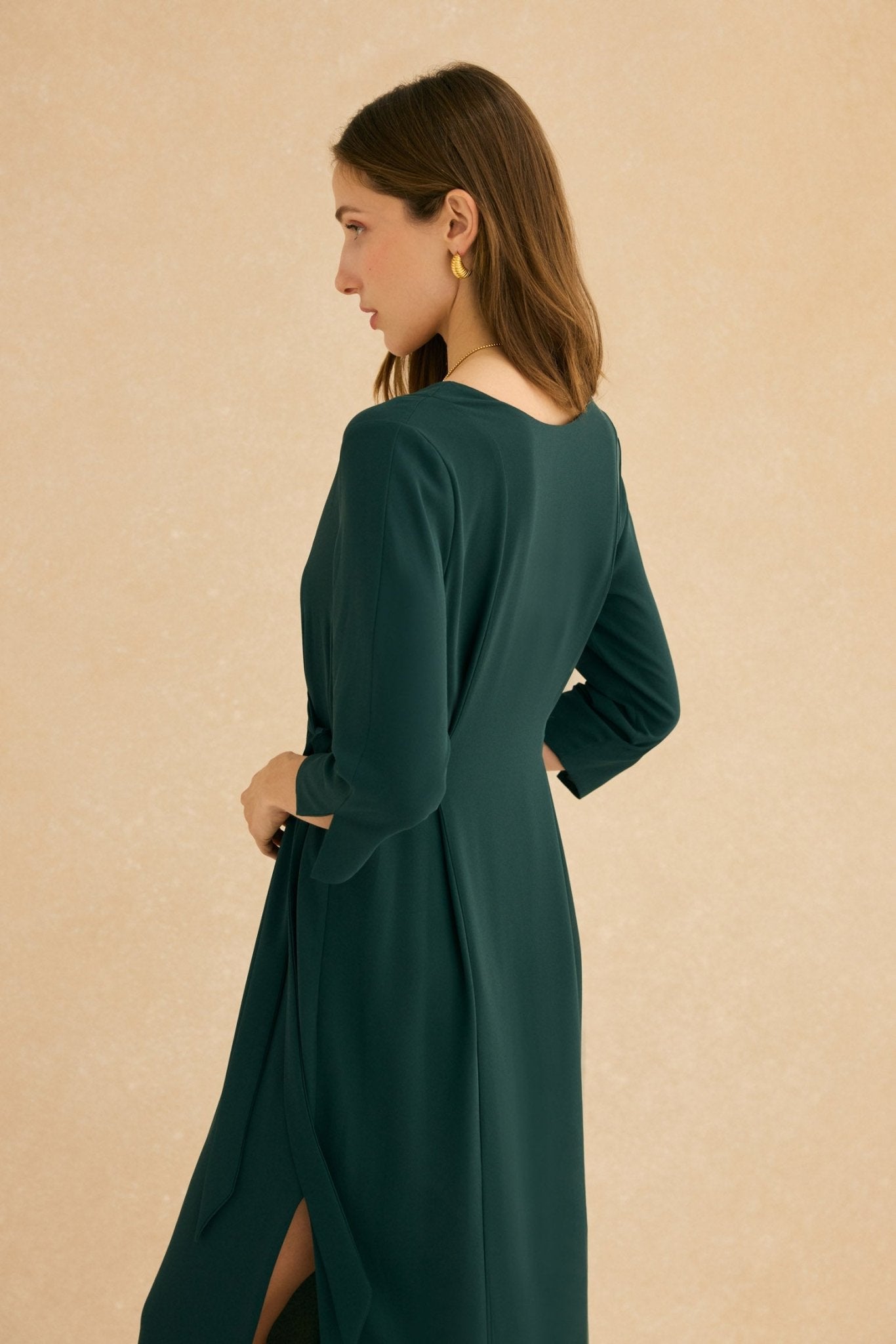 Vestido ABRAZO INVIERNO Verde Hiedra - BIMANI
