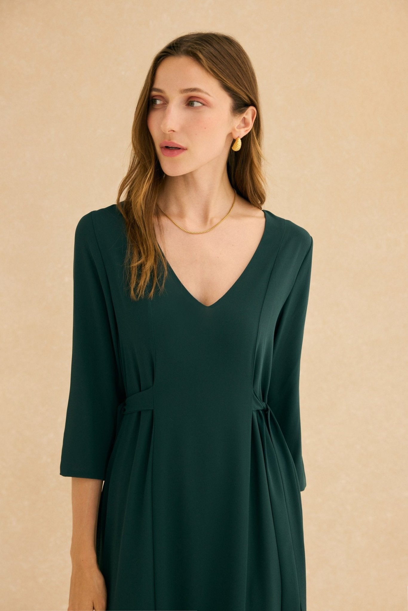 Vestido ABRAZO INVIERNO Verde Hiedra - BIMANI