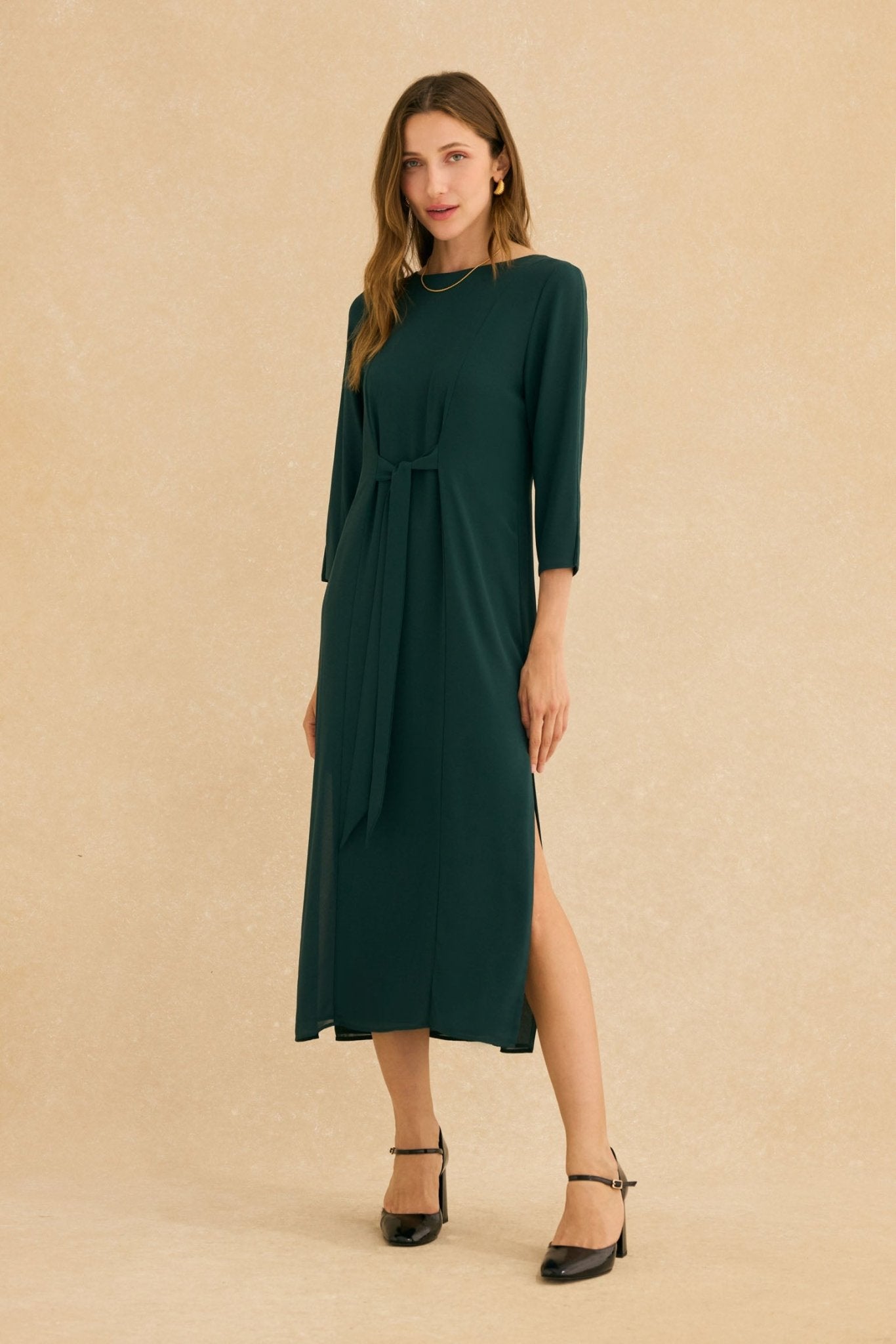 Vestido ABRAZO INVIERNO Verde Hiedra - BIMANI