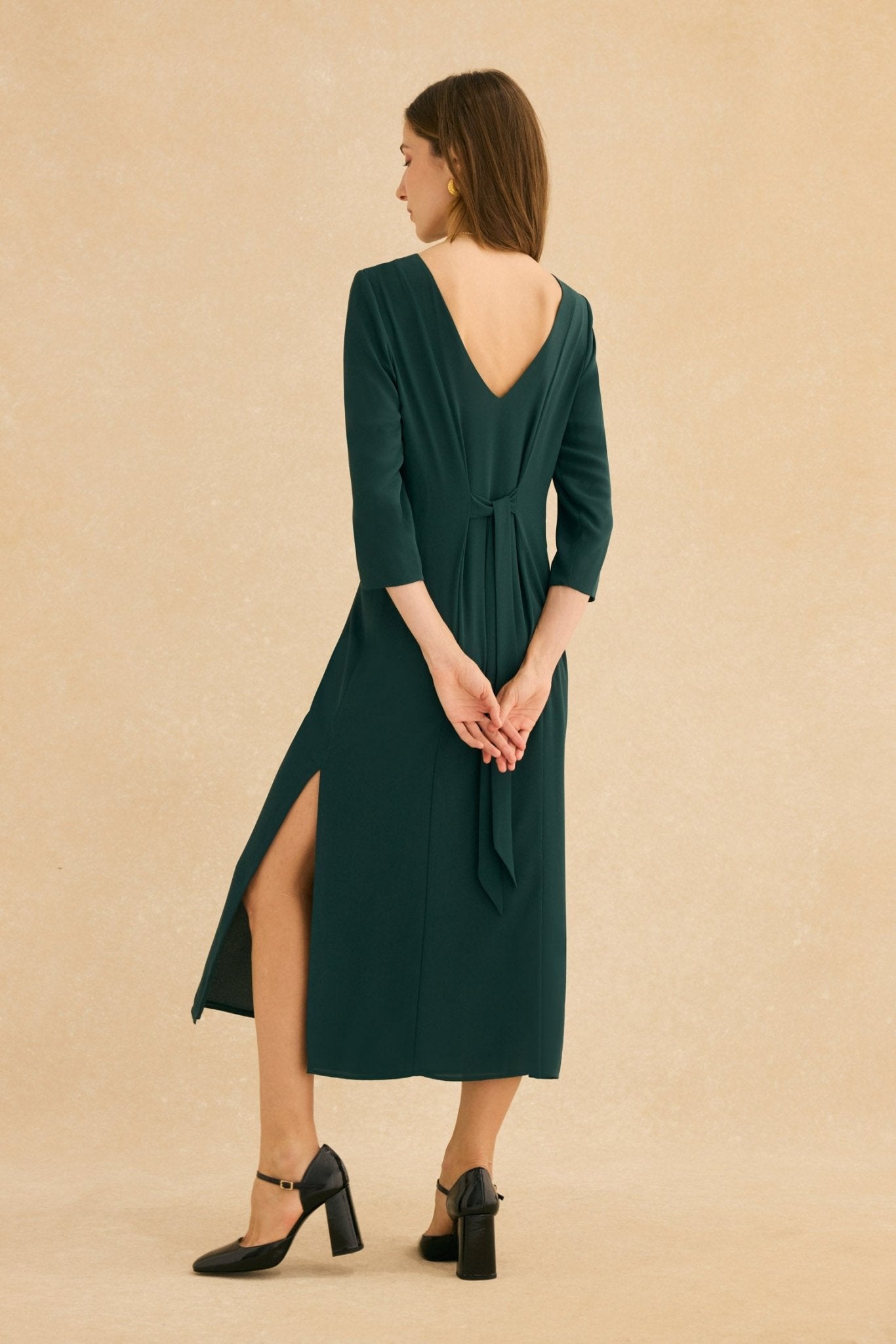 Vestido ABRAZO INVIERNO Verde Hiedra - BIMANI