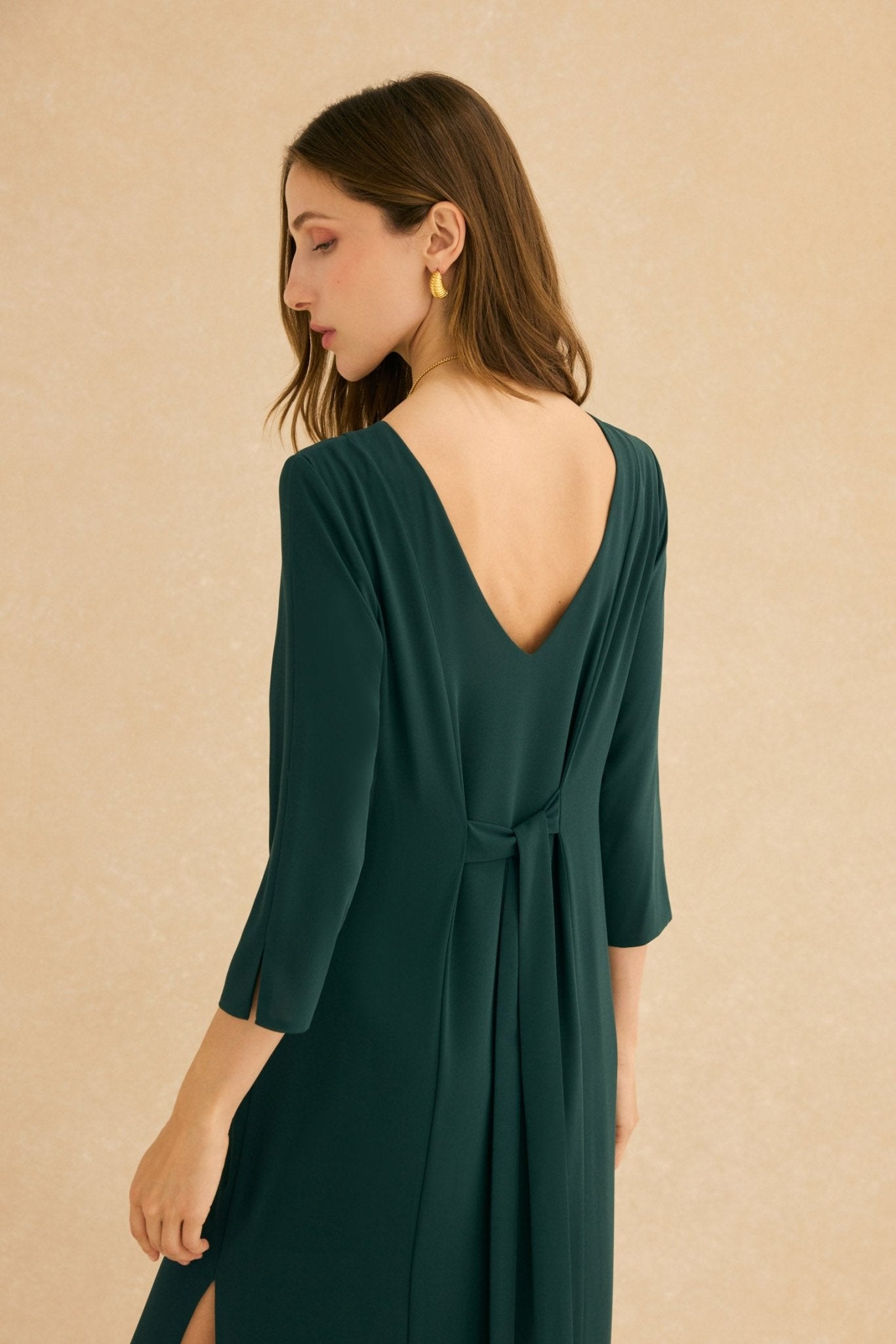 Vestido ABRAZO INVIERNO Verde Hiedra - BIMANI