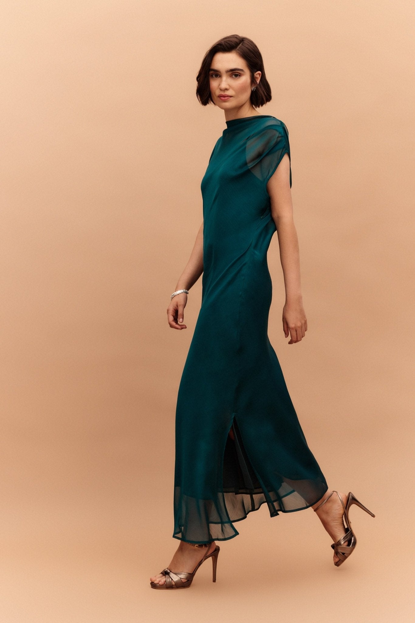 Vestido ÁGARO Verde Hiedra - BIMANI