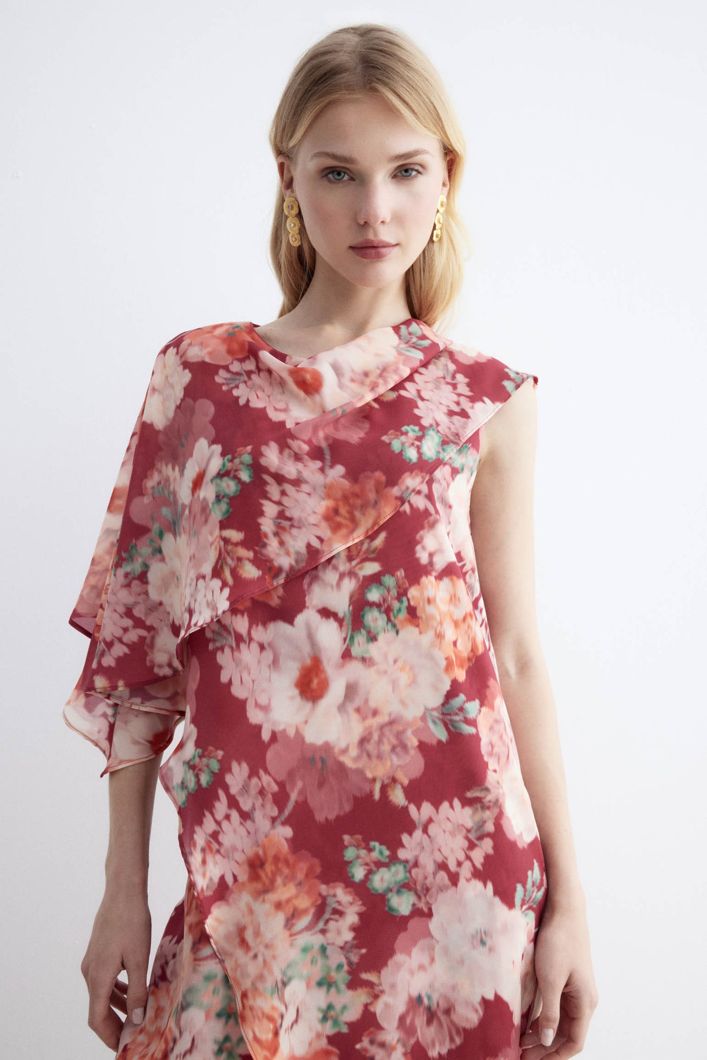 Vestido ALIZEE Print Rose - BIMANI