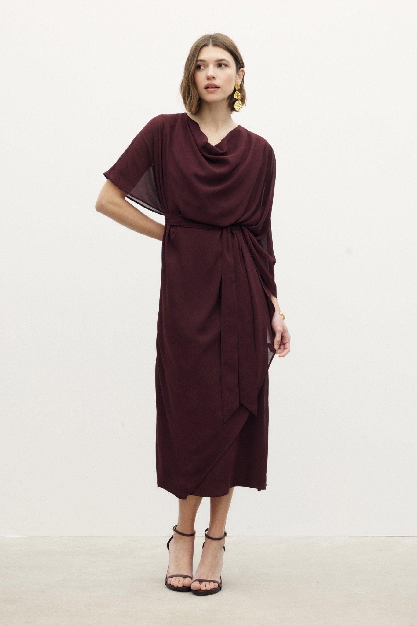 Vestido AMALFI Burgundy - BIMANI