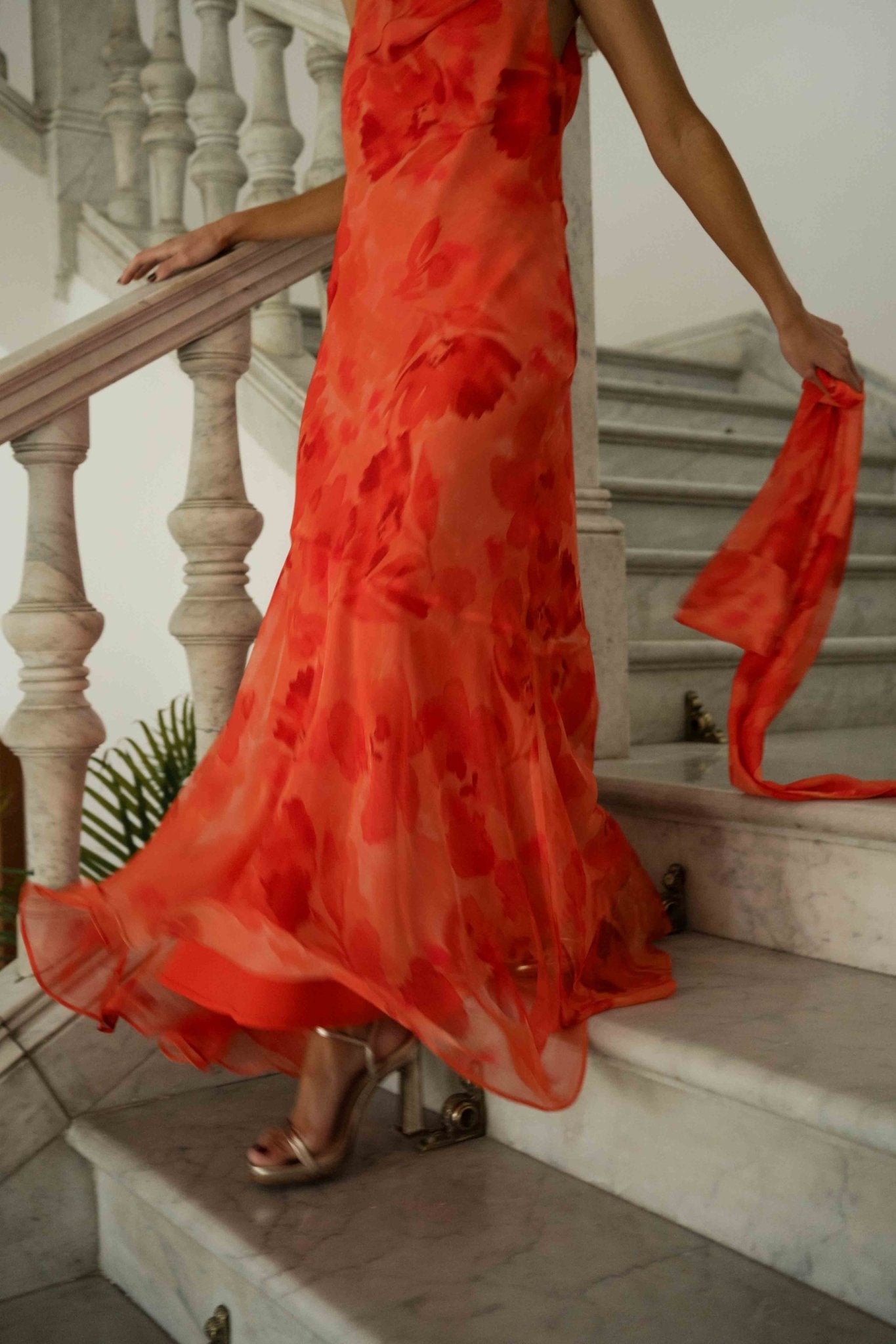 Vestido ANA Estampado Coral - BIMANI