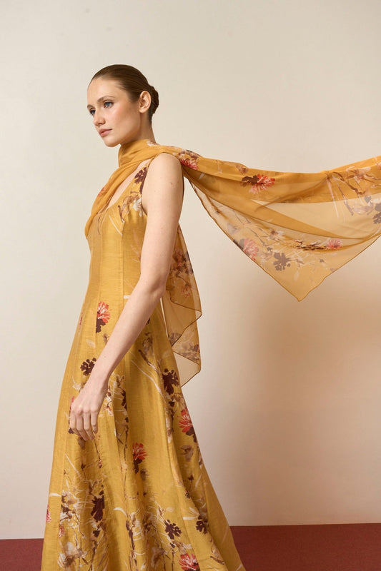 Vestido BLANCA Estampado Ámbar - BIMANI