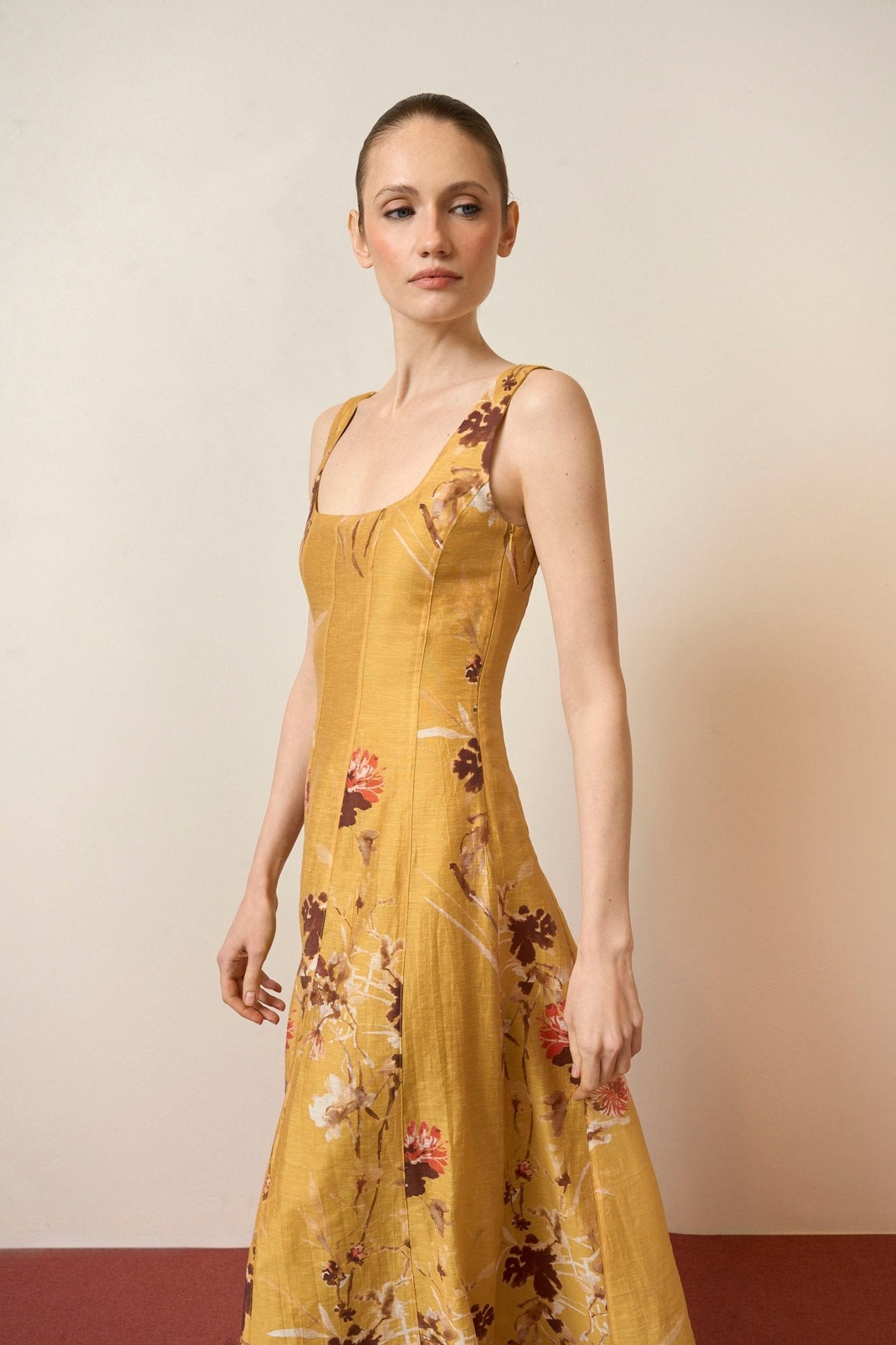 Vestido BLANCA Estampado Ámbar