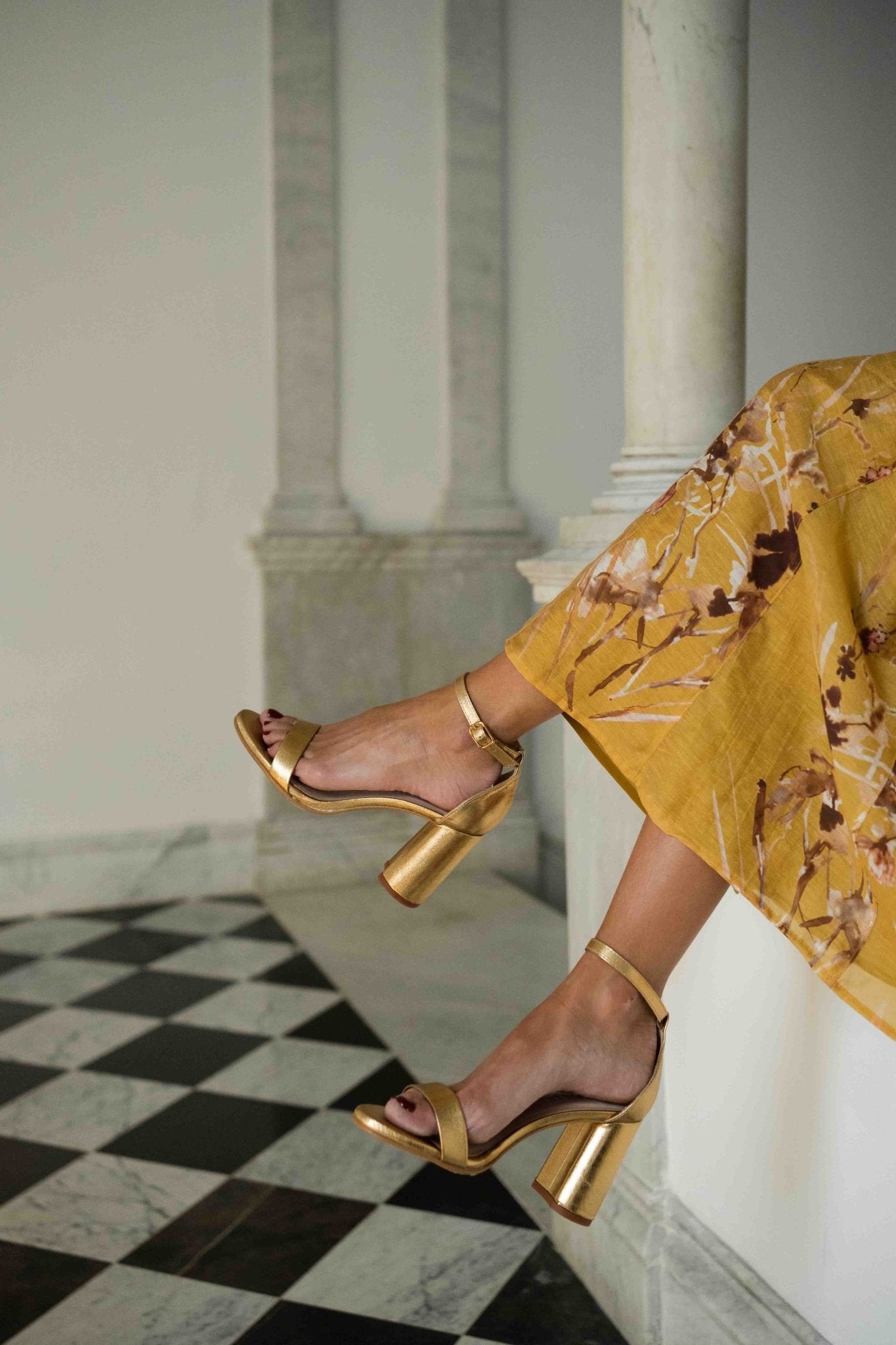 Vestido BLANCA Estampado Ámbar