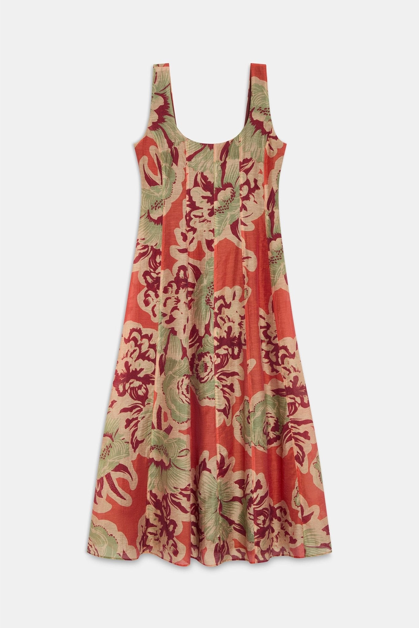 Vestido BLANCA Estampado Melocotón - BIMANI