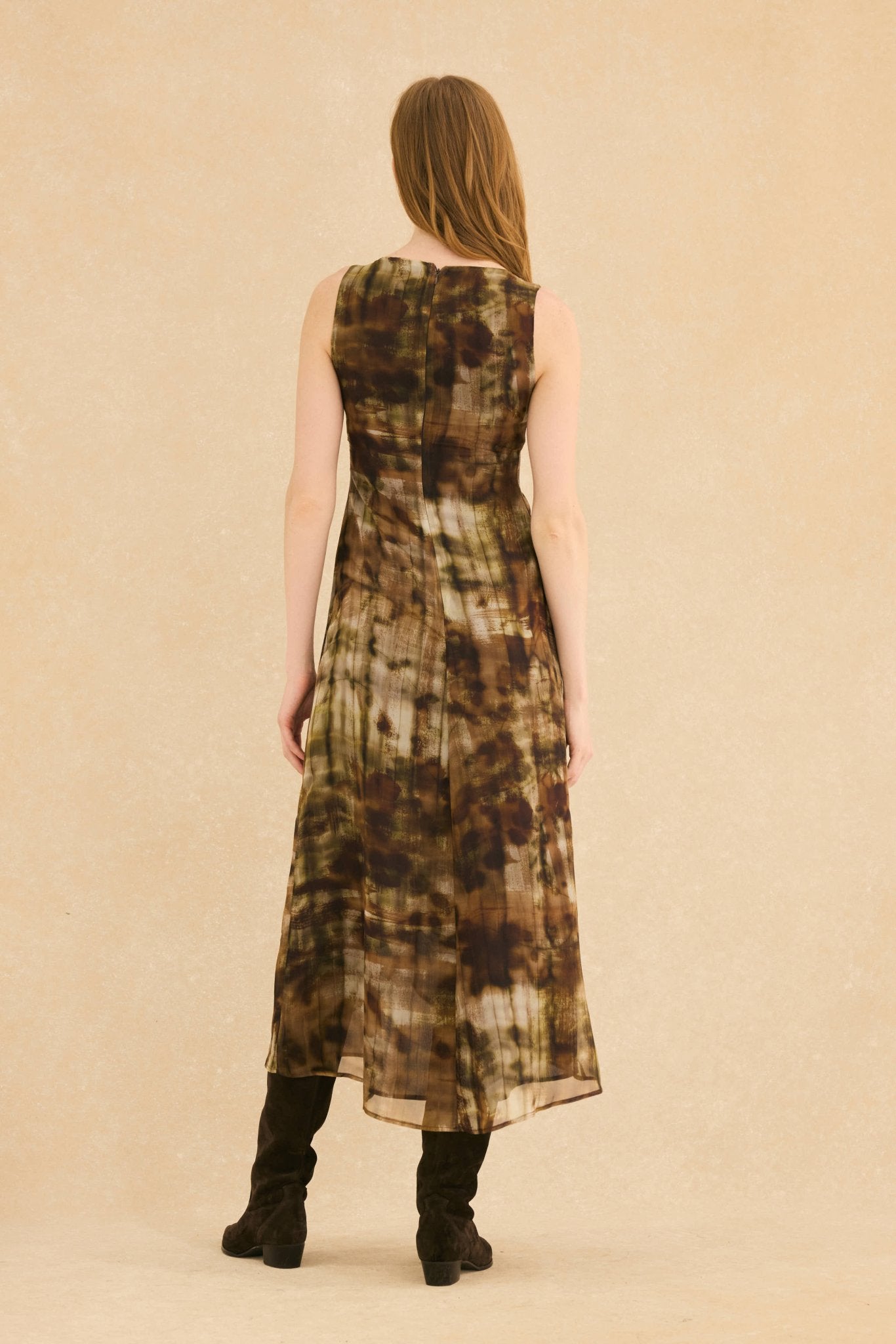 Vestido BLUEBELL Estampado Khaki - BIMANI