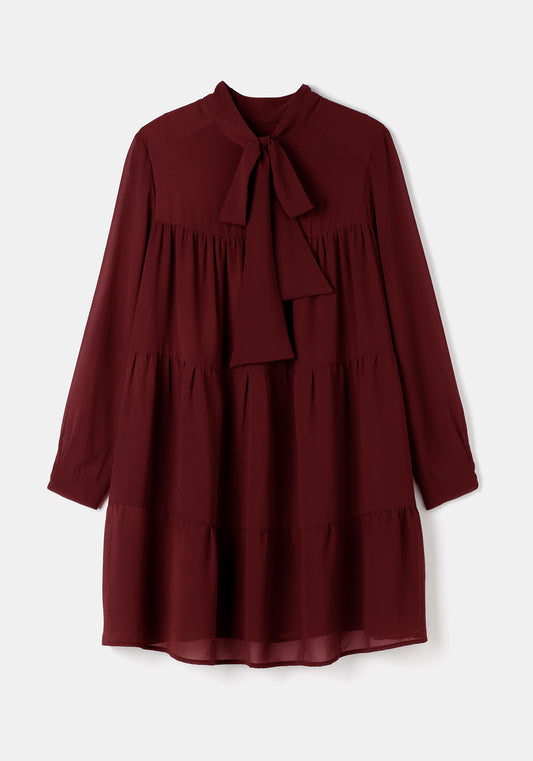 Vestido BOLTON Burdeos Monastrell