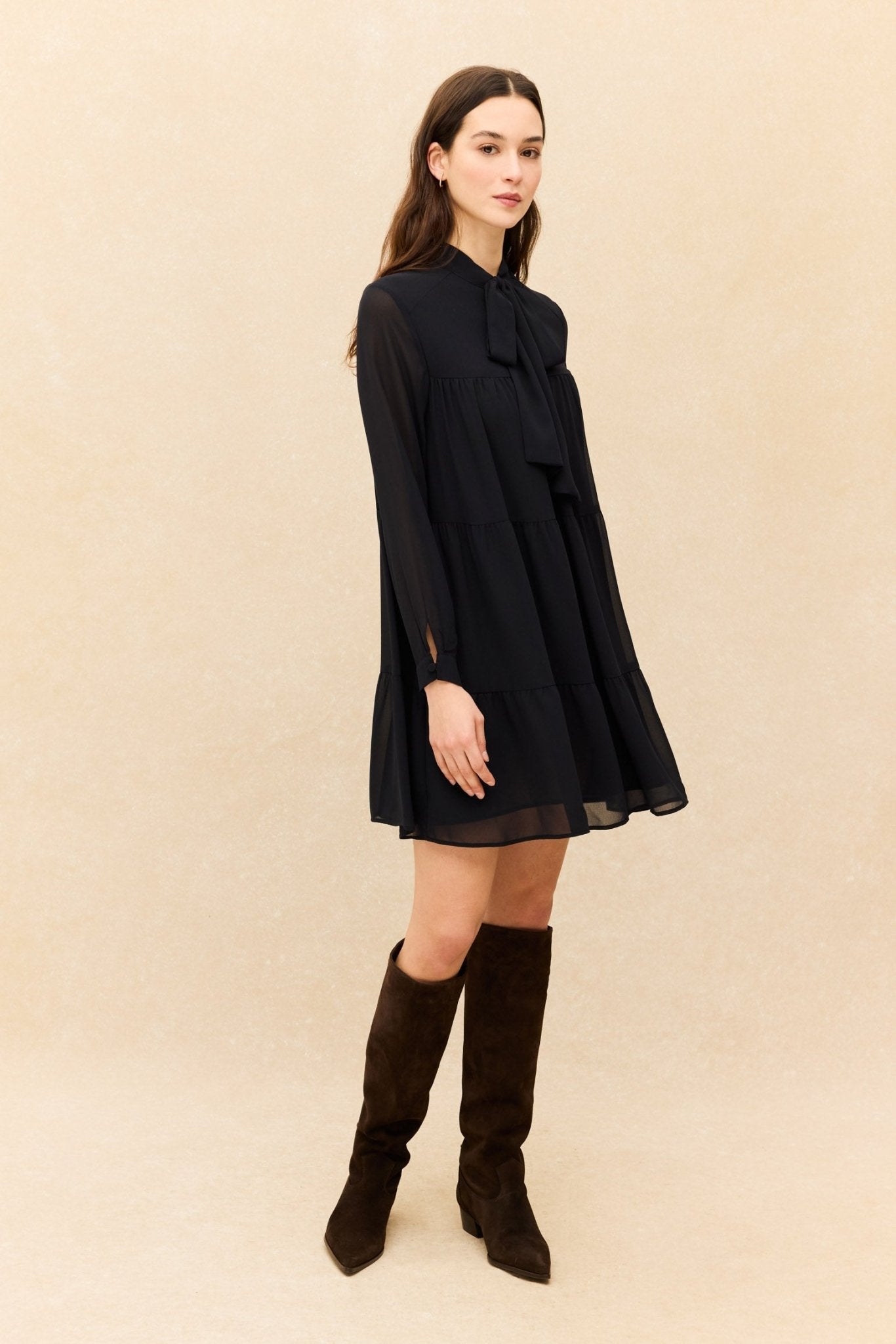 Vestido BOLTON Negro Magnético - BIMANI