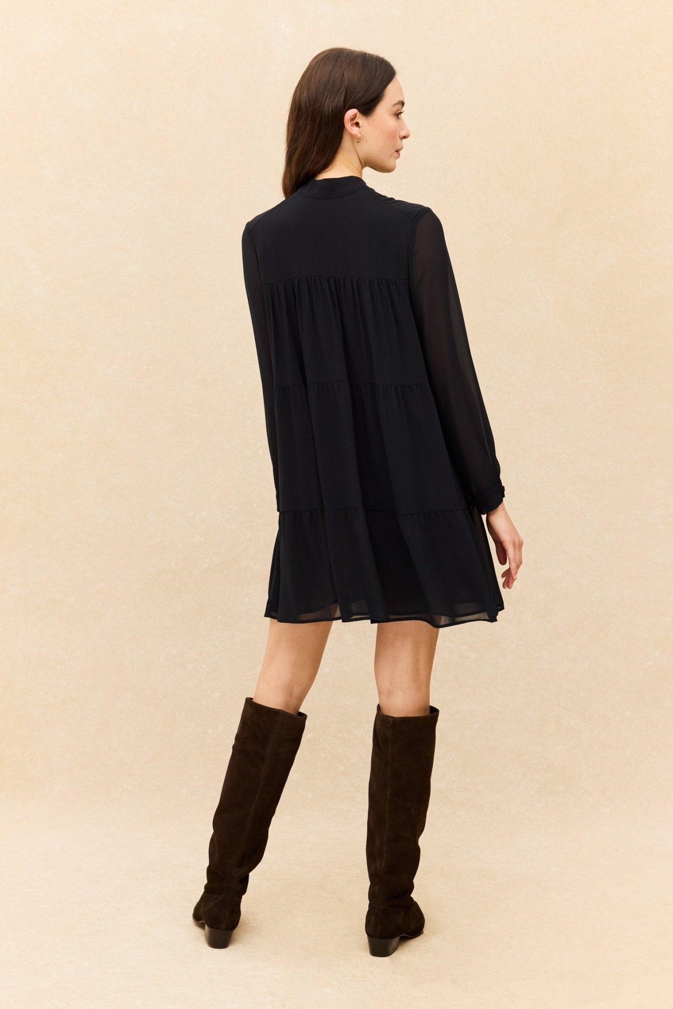 Vestido BOLTON Negro Magnético - BIMANI