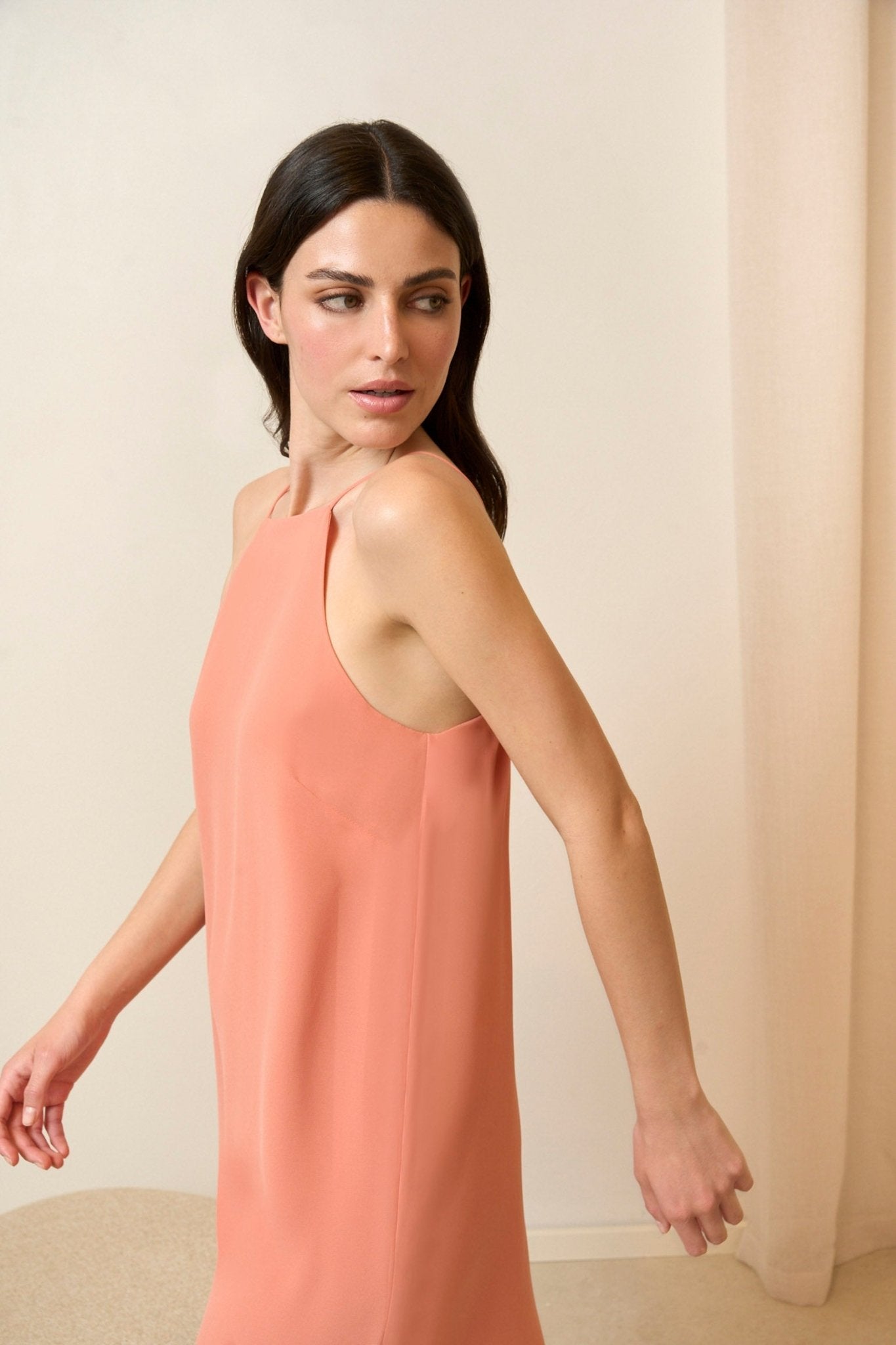 Vestido CAÑAVERAL Salmón Lava - BIMANI