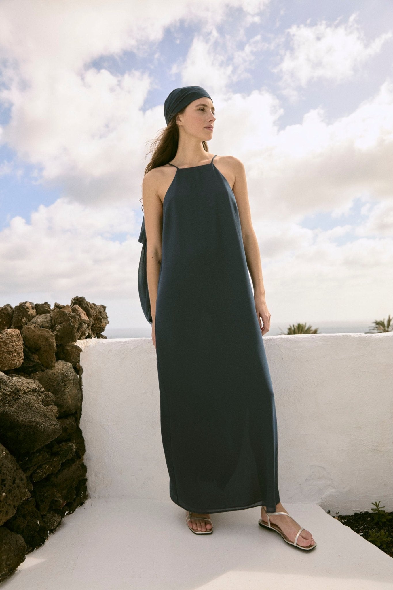 Vestido CAÑAVERAL Azul Cantábrico - BIMANI