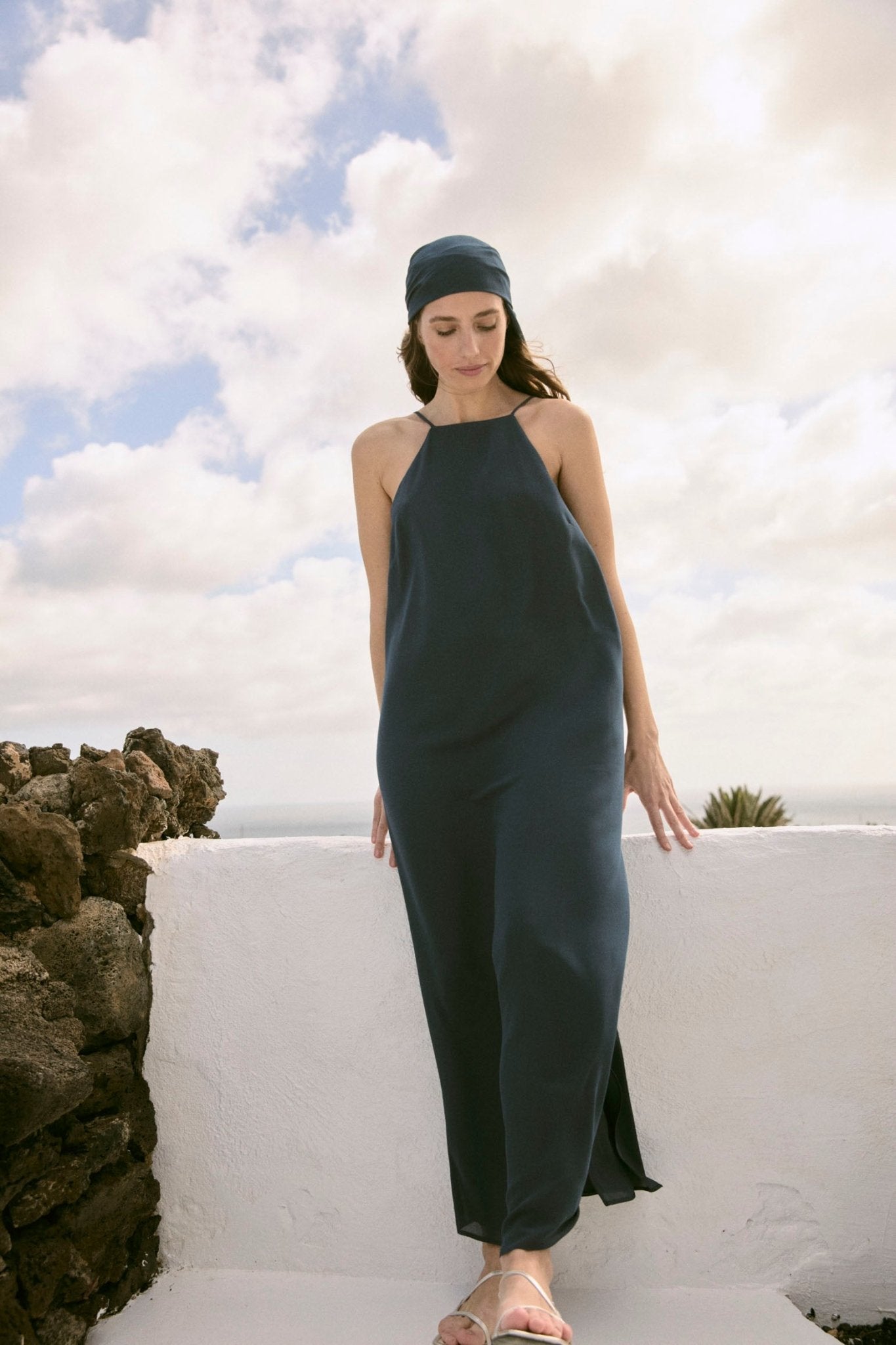 Vestido CAÑAVERAL Azul Cantábrico - BIMANI