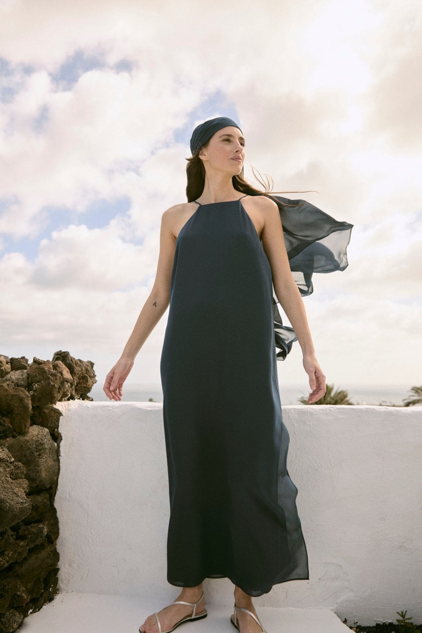 Vestido CAÑAVERAL Azul Cantábrico - BIMANI