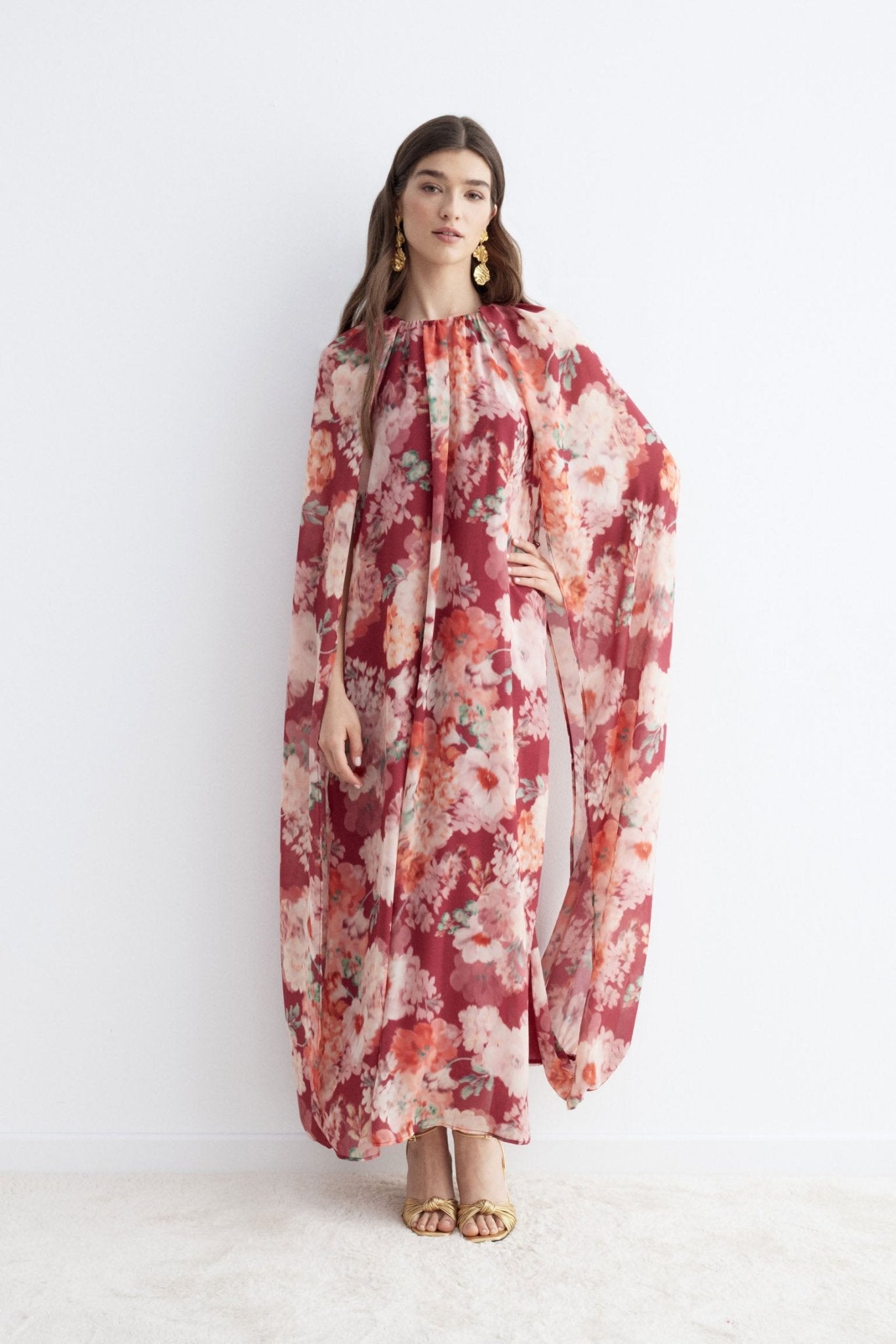 Vestido CAROLE Print Rose - BIMANI