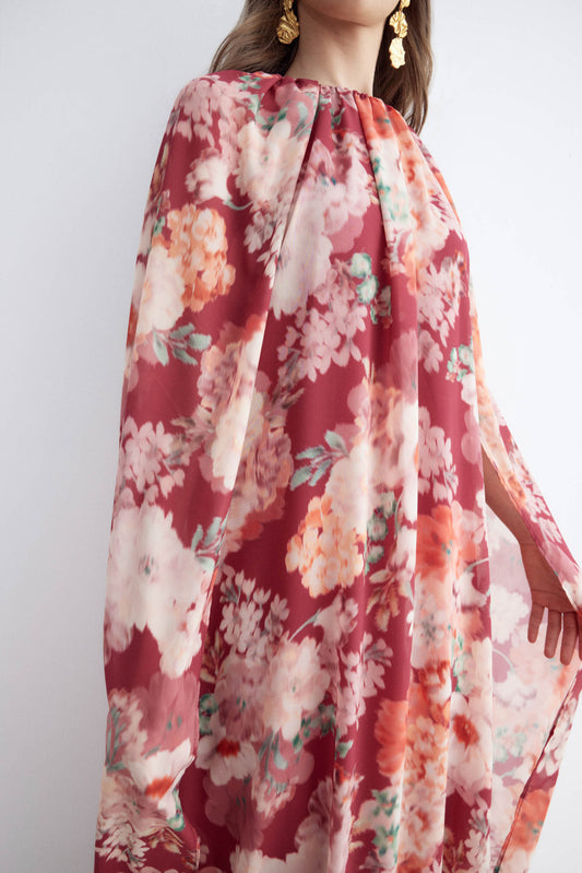 Vestido CAROLE Print Rose - BIMANI