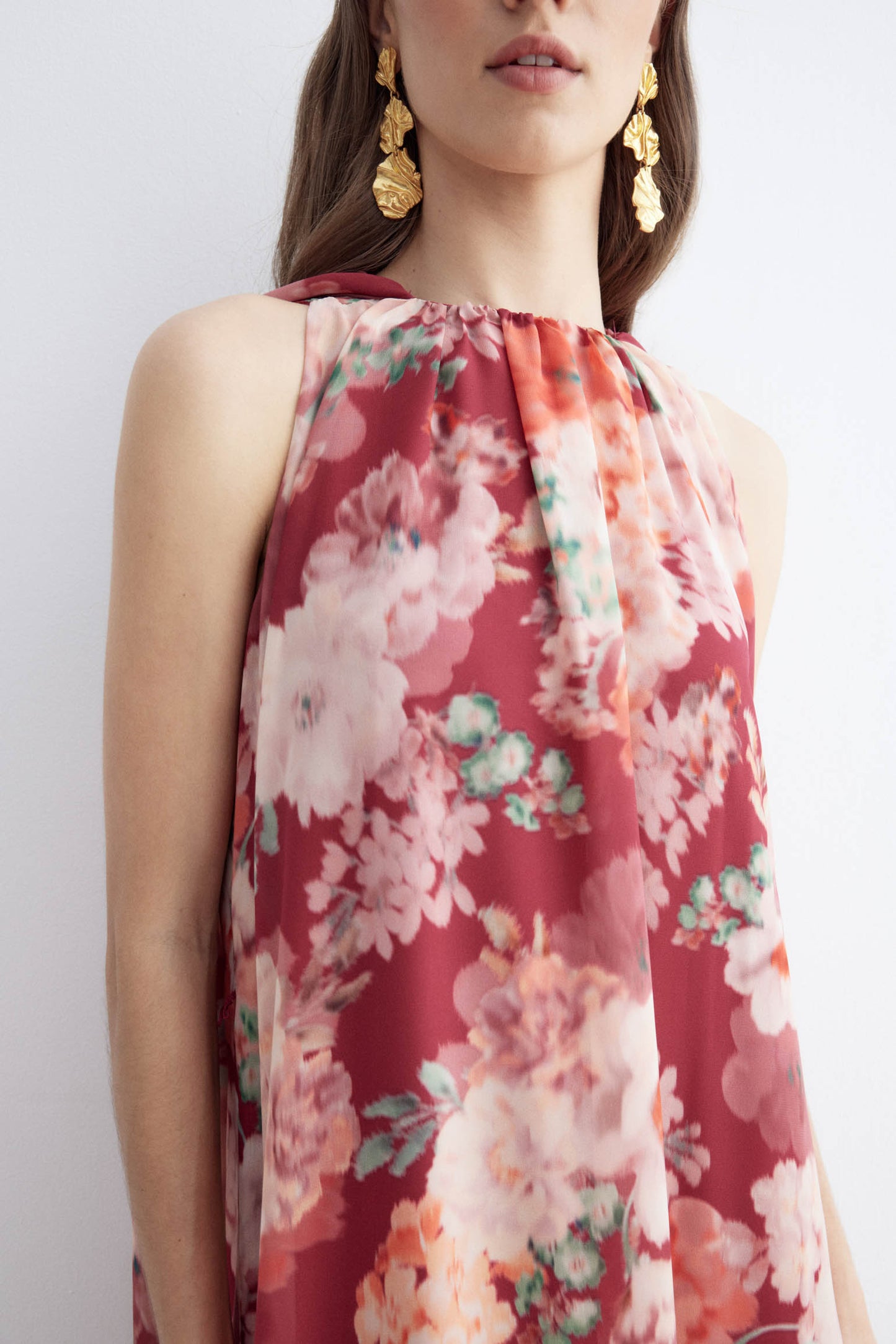 Vestido CAROLE Print Rose - BIMANI