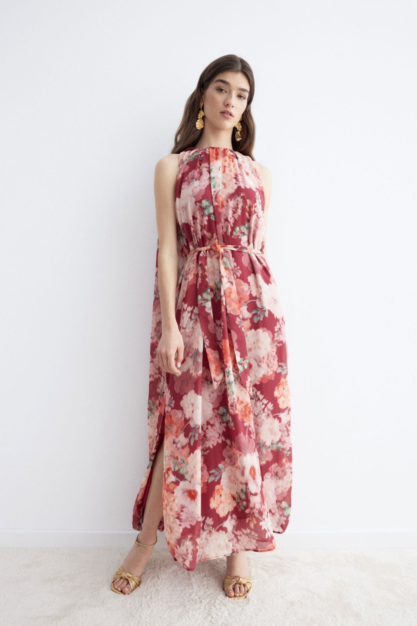 Vestido CAROLE Print Rose - BIMANI