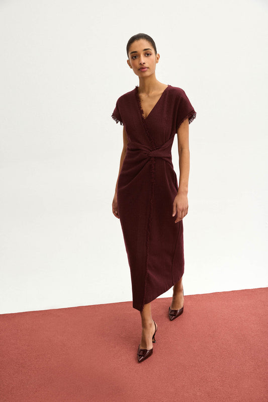 Vestido CATARINA Burdeos Monastrell - BIMANI