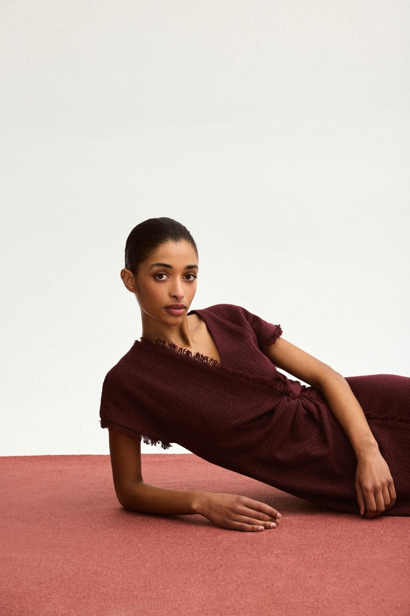 Vestido CATARINA Burdeos Monastrell - BIMANI