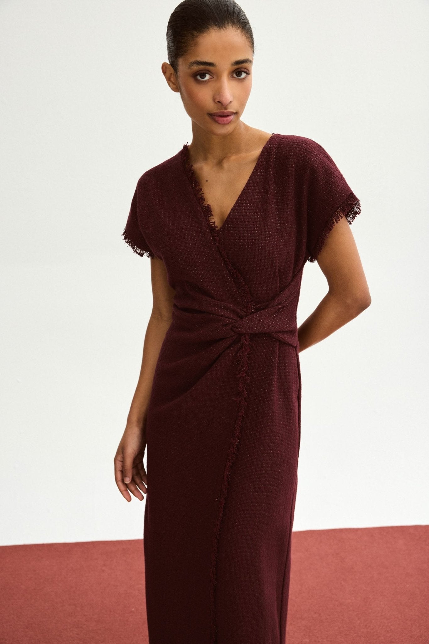 Vestido CATARINA Burdeos Monastrell - BIMANI