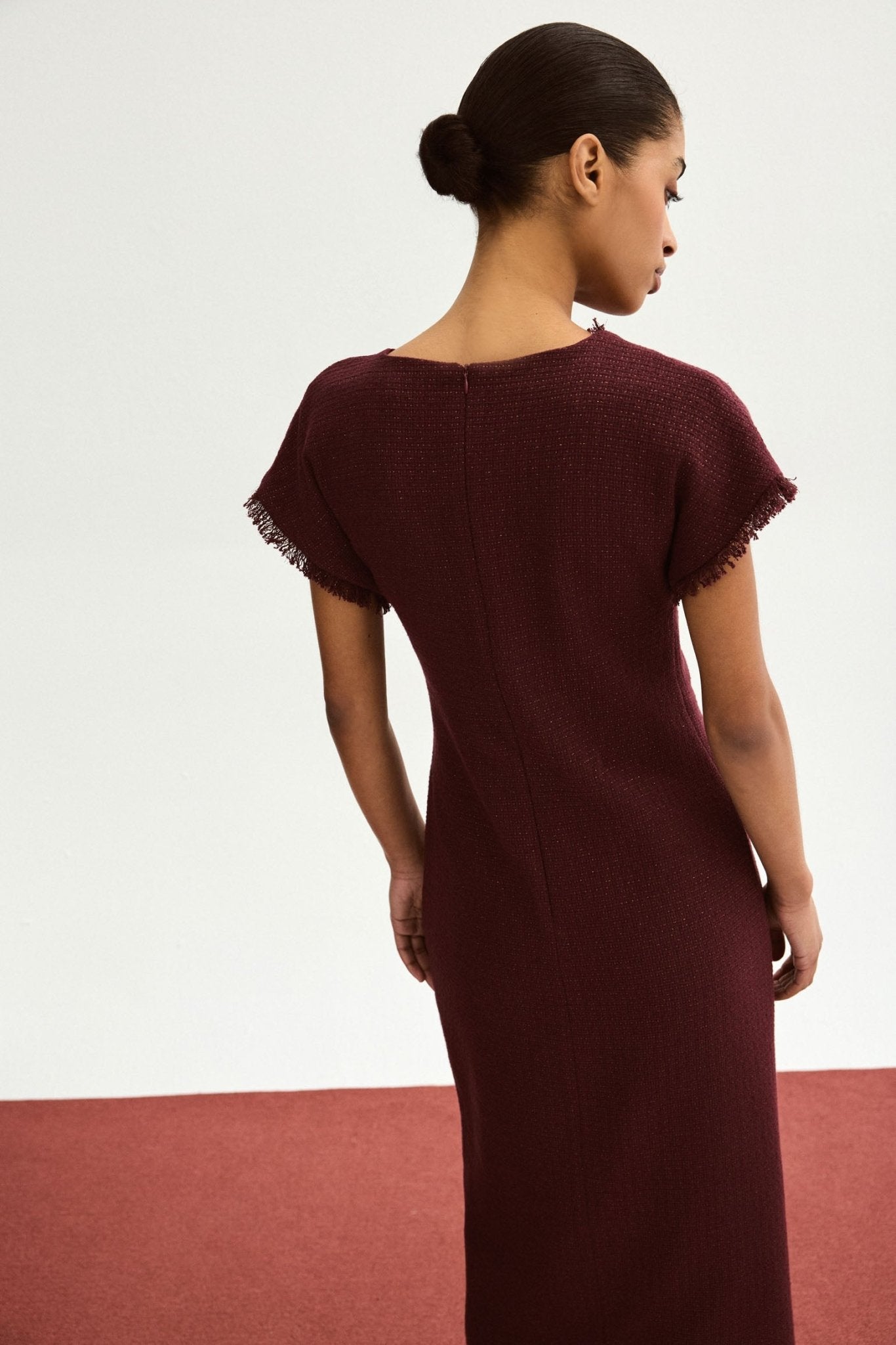 Vestido CATARINA Burdeos Monastrell - BIMANI