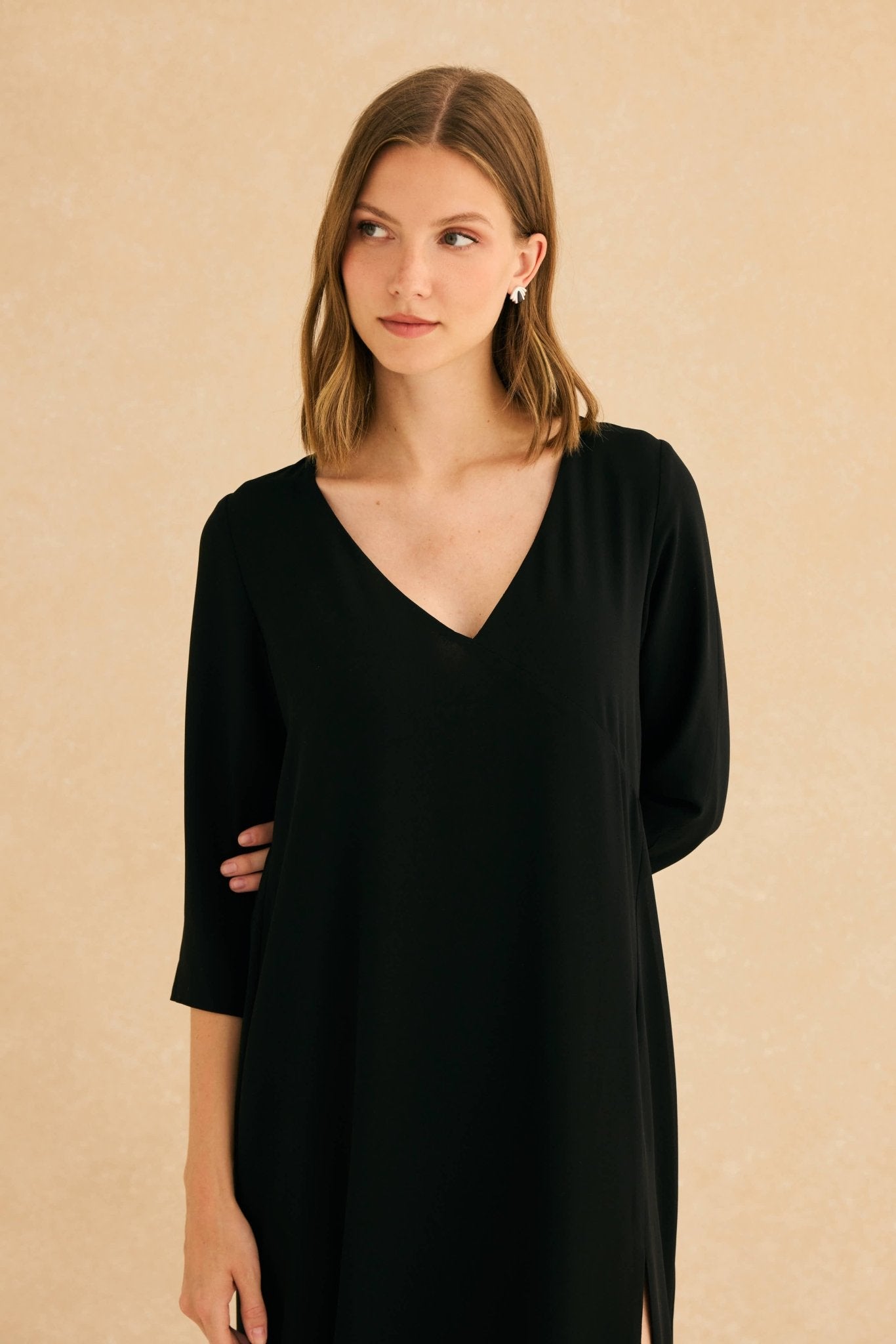 Vestido CAZA Negro Magnético - BIMANI