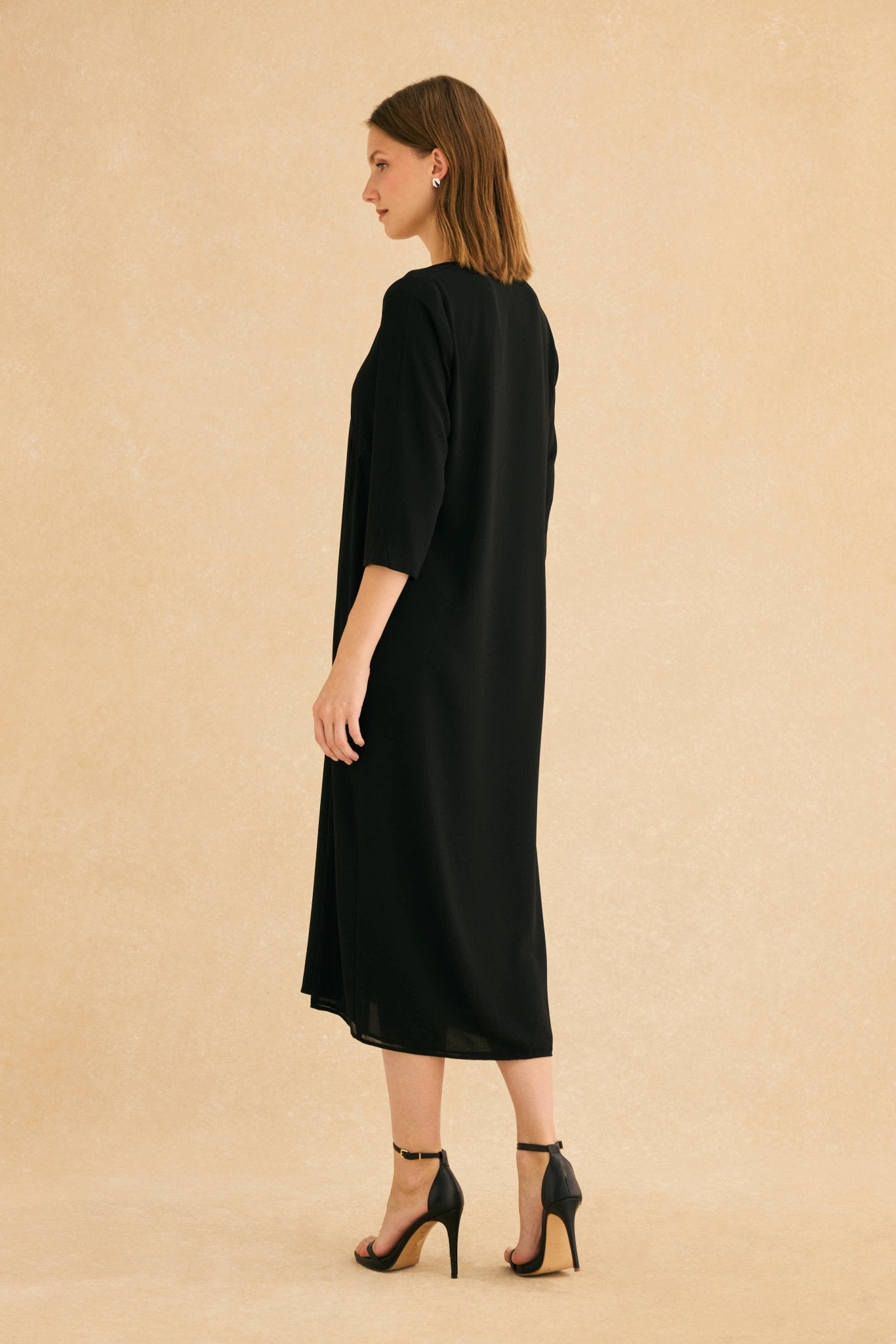 Vestido CAZA Negro Magnético - BIMANI