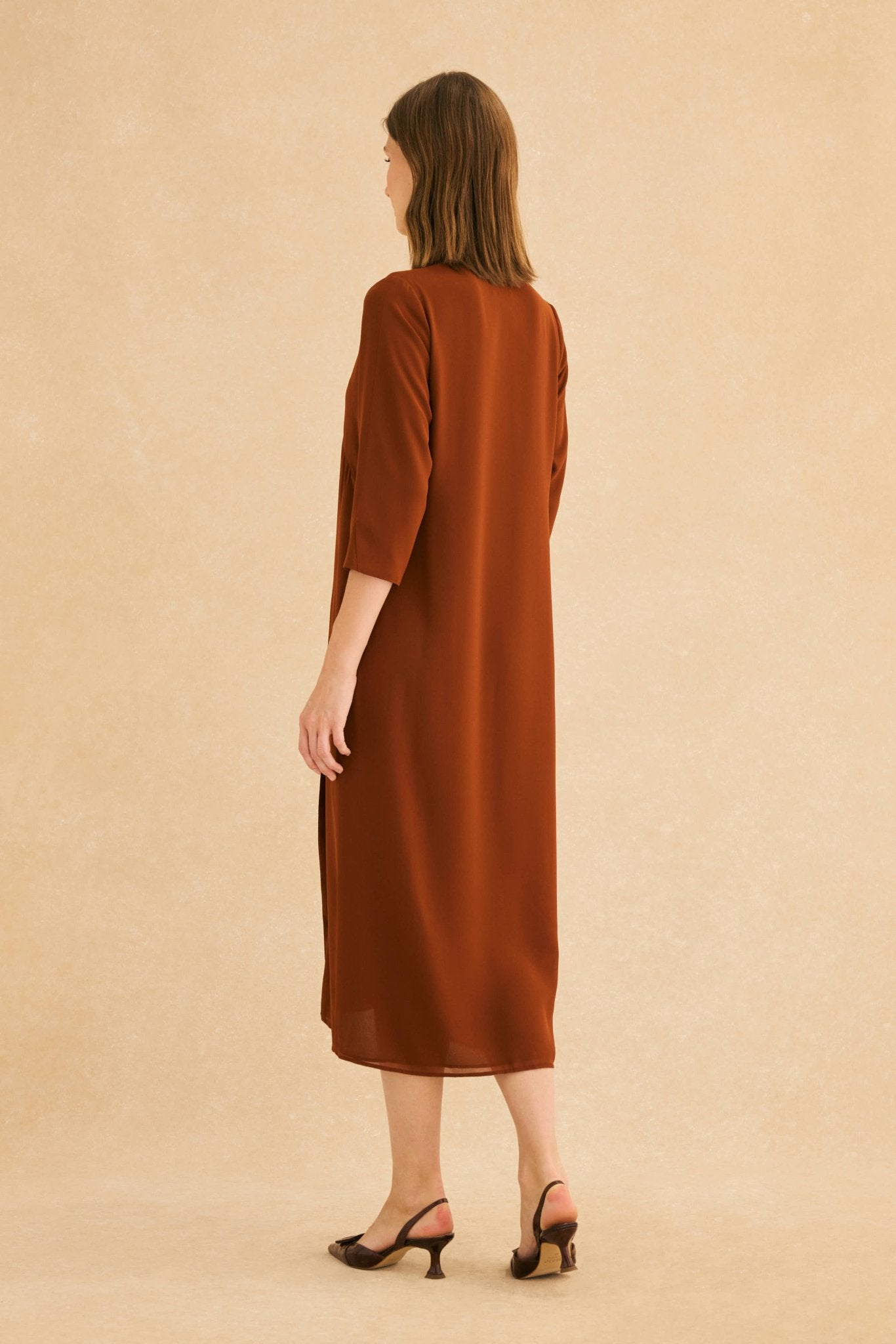 Vestido CAZA Ocre Godello - BIMANI