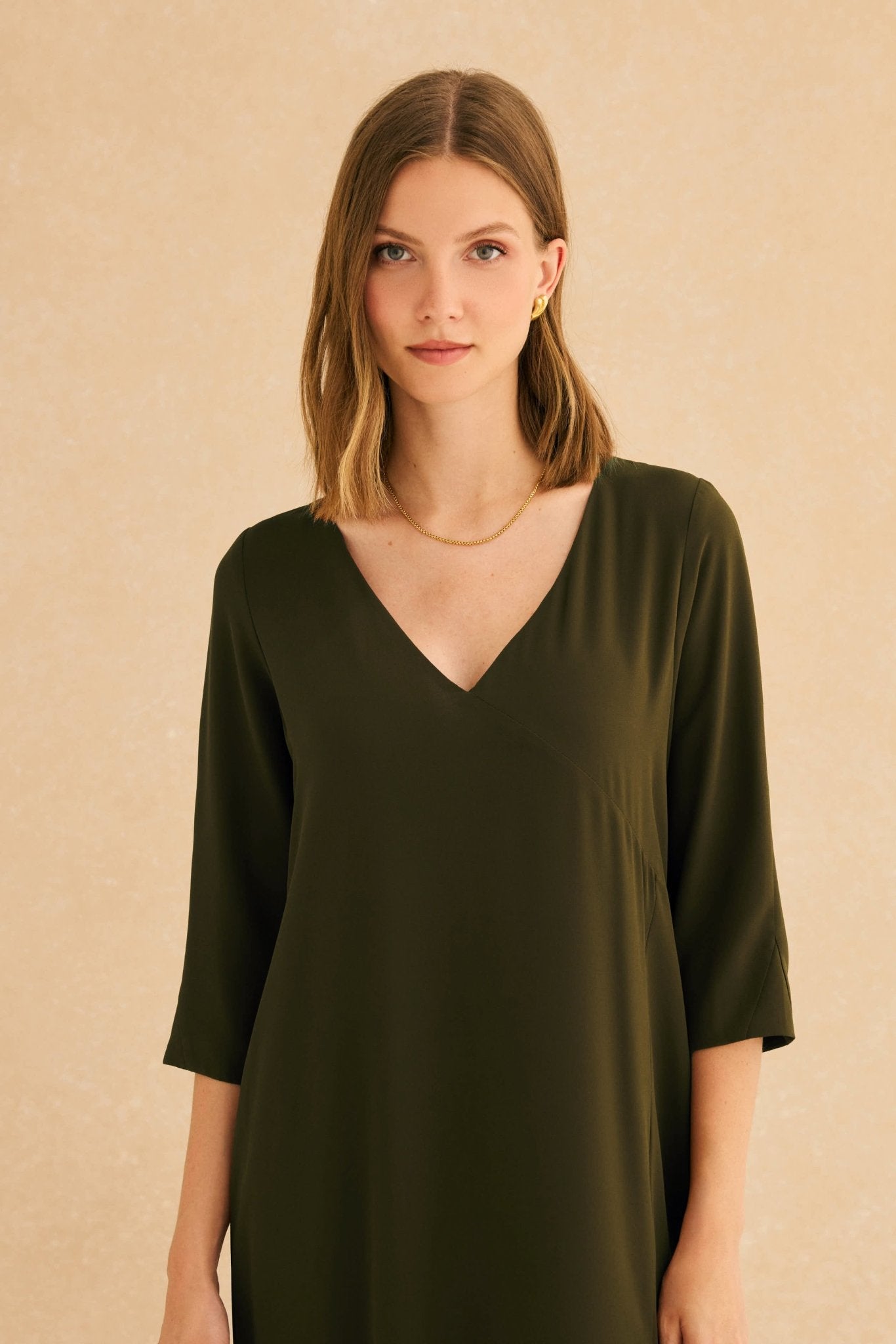 Vestido CAZA Khaki Picual - BIMANI