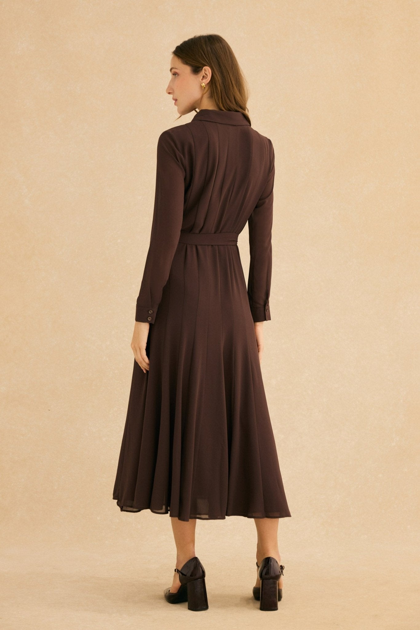 Vestido CORA Marrón Cacao - BIMANI