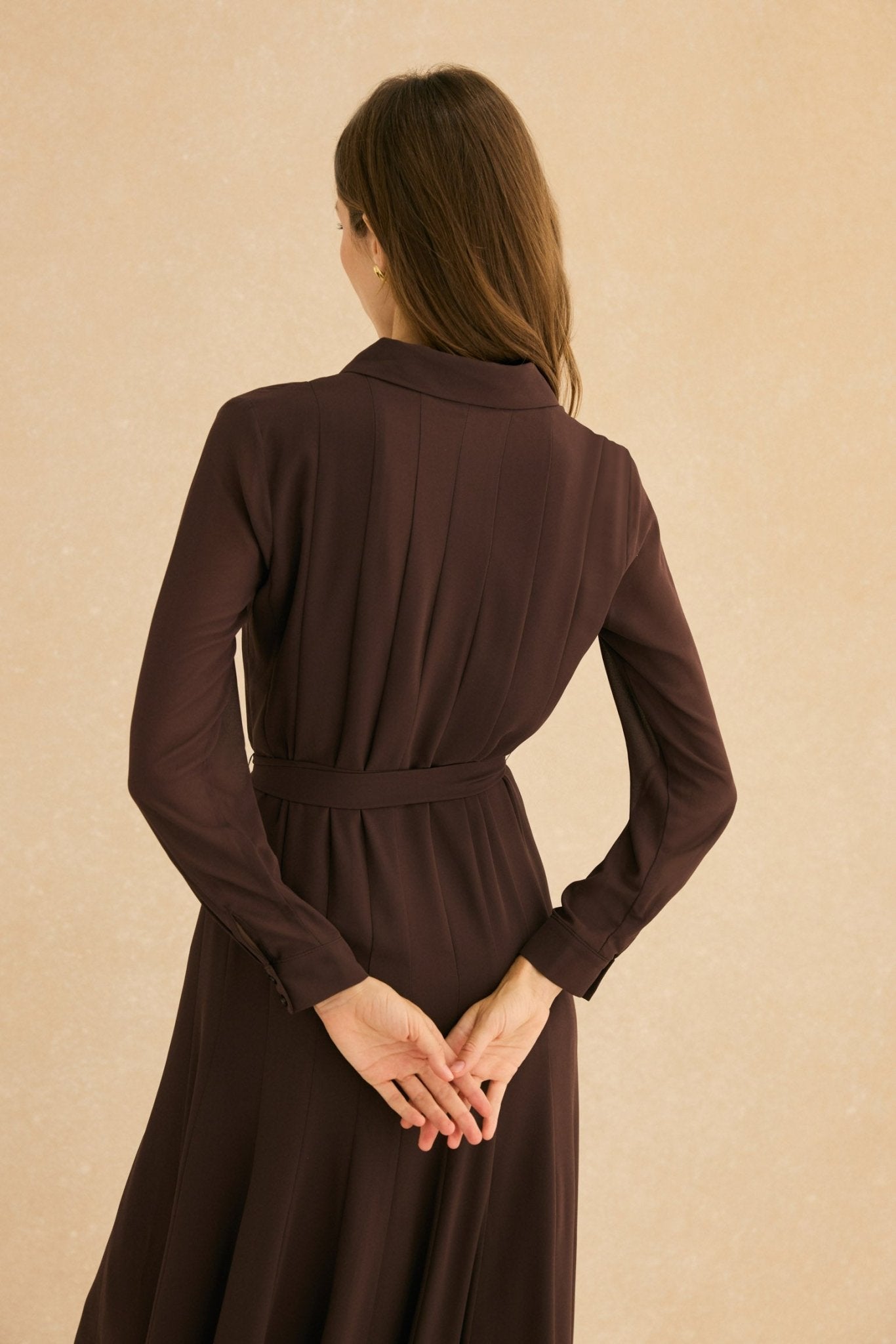 Vestido CORA Marrón Cacao - BIMANI