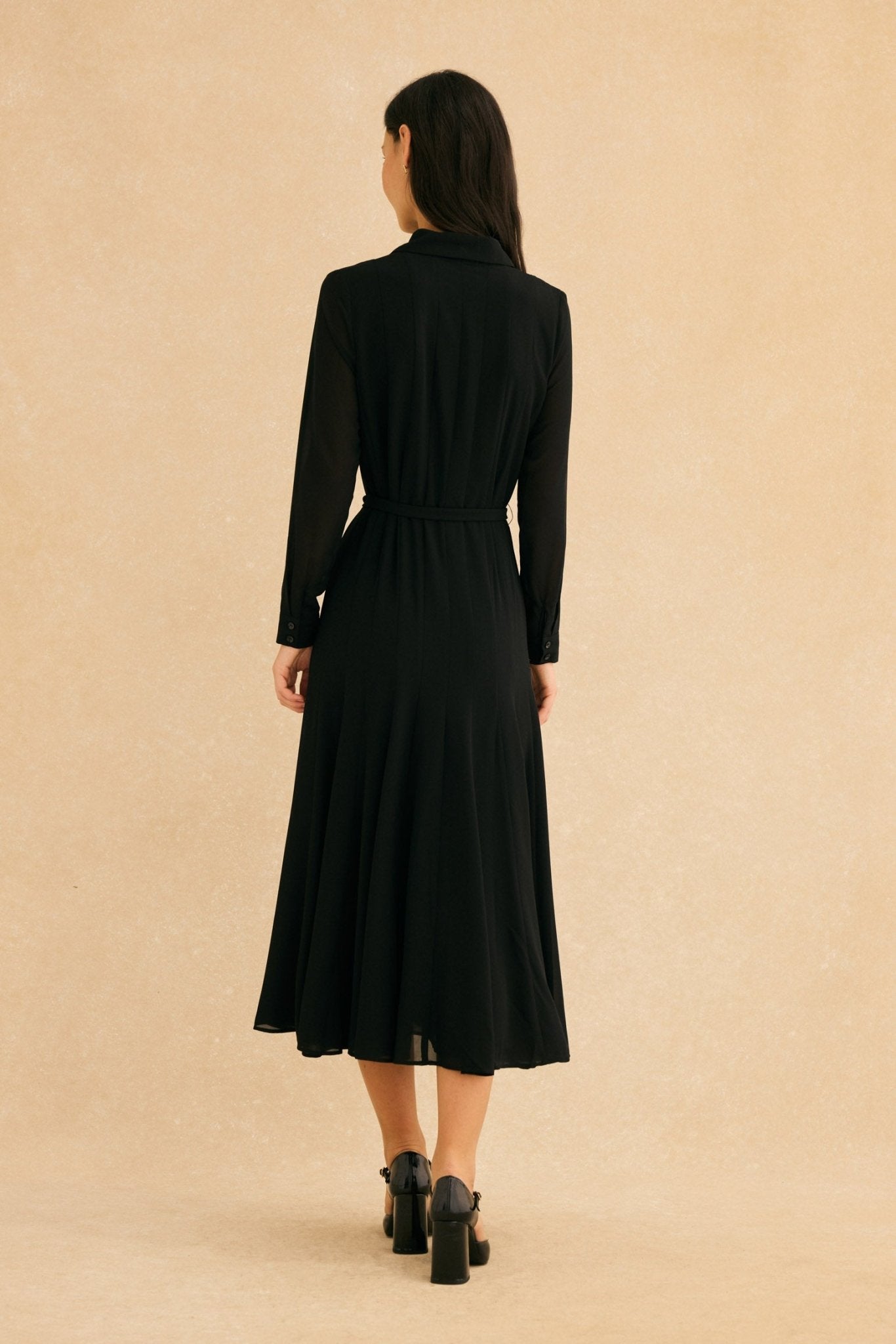 Vestido CORA Negro Magnético - BIMANI