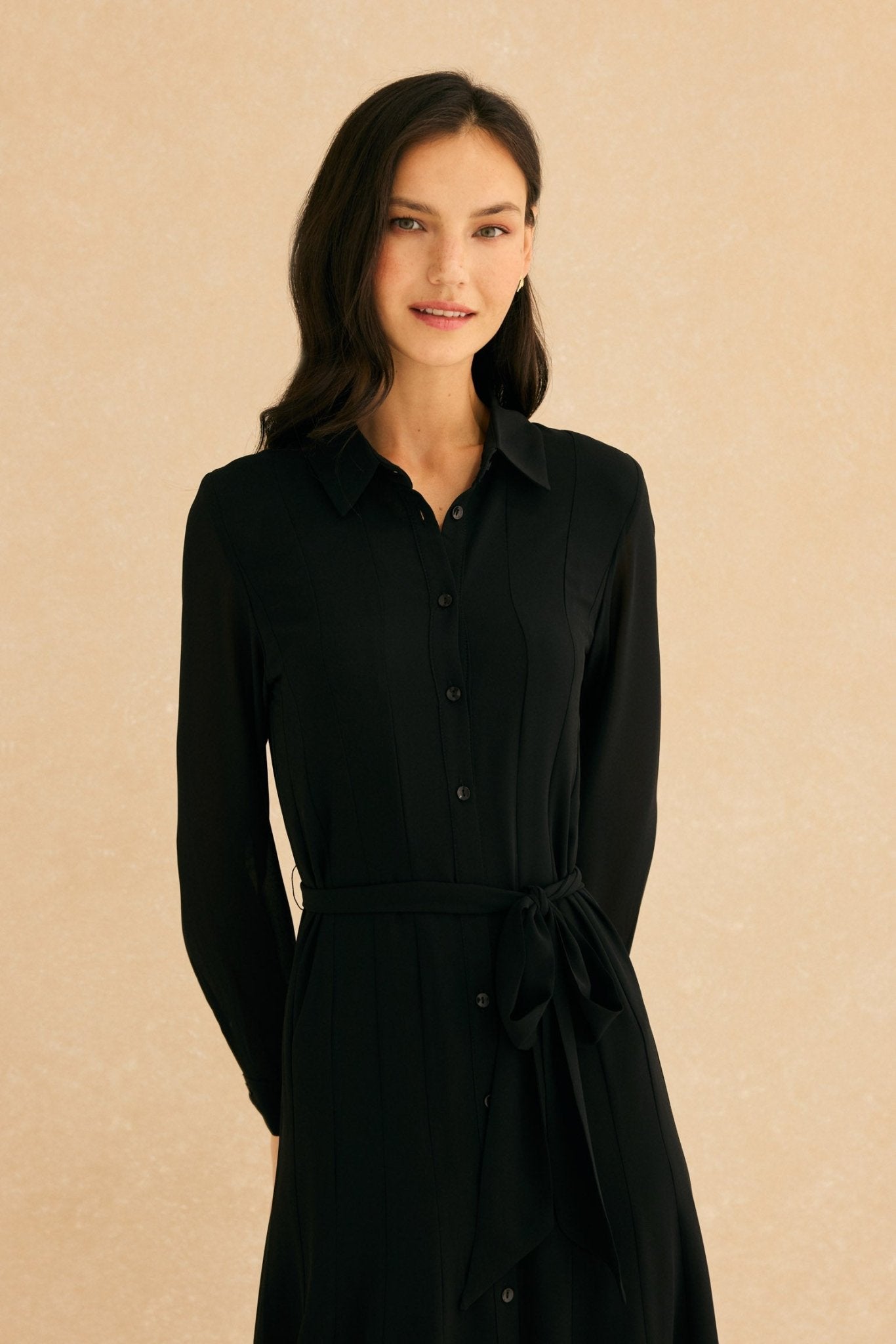 Vestido CORA Negro Magnético - BIMANI