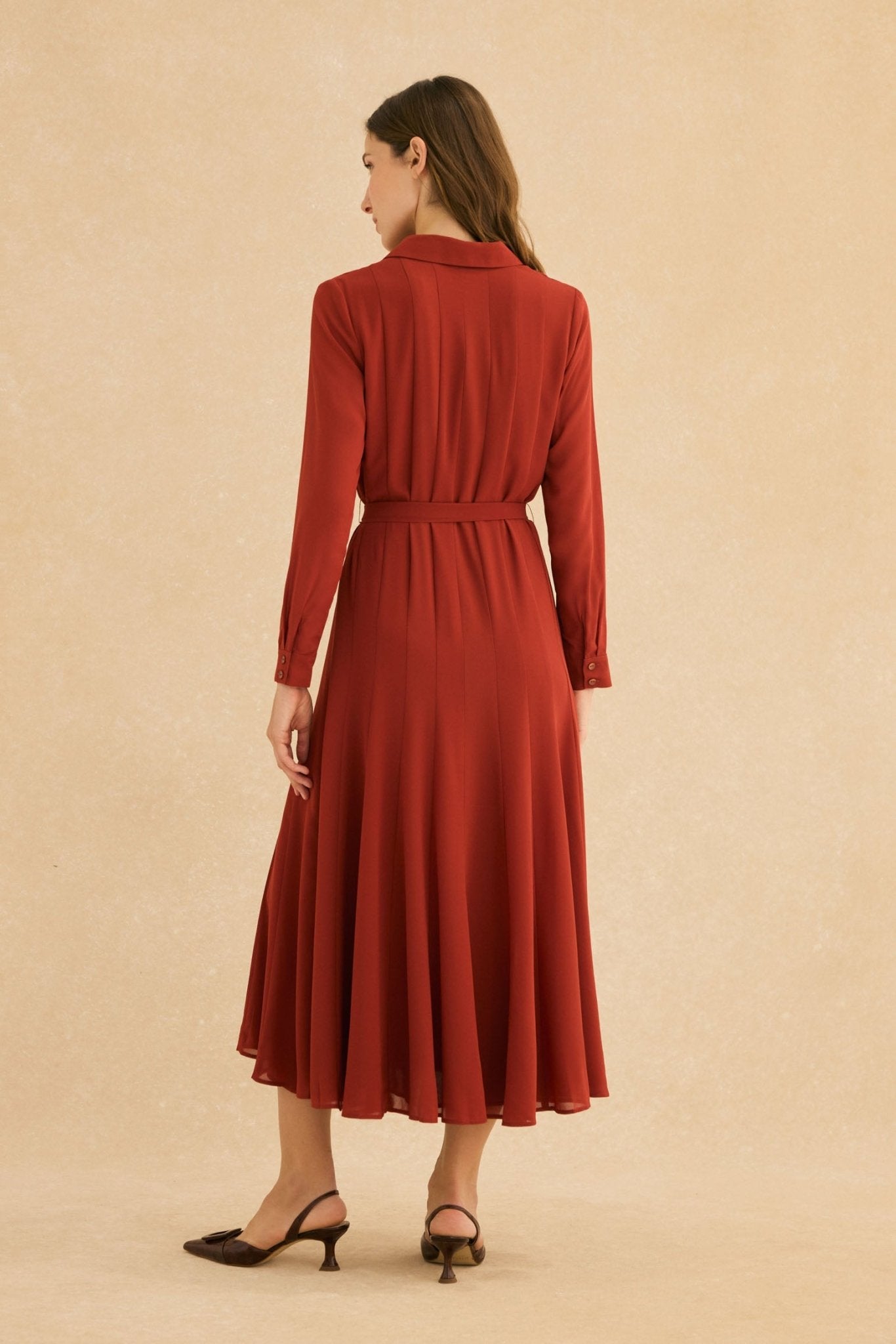 Vestido CORA Teja Mencía - BIMANI